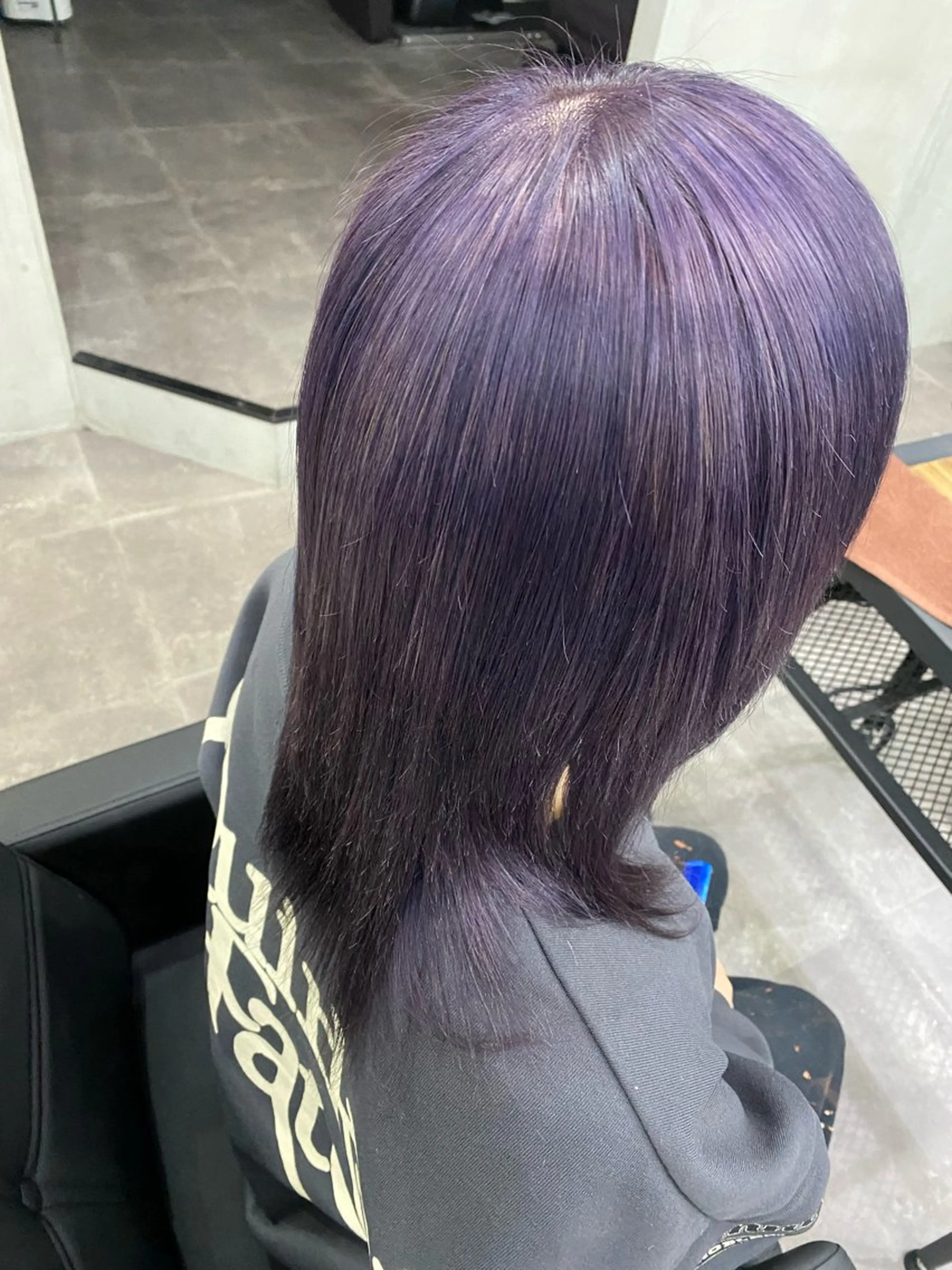 セミロング カラー ブリーチ ヘアカラー トリートメント ヘアセット Cecil hair所属・yui/パーマ/ メンズカットのヘアスタイル