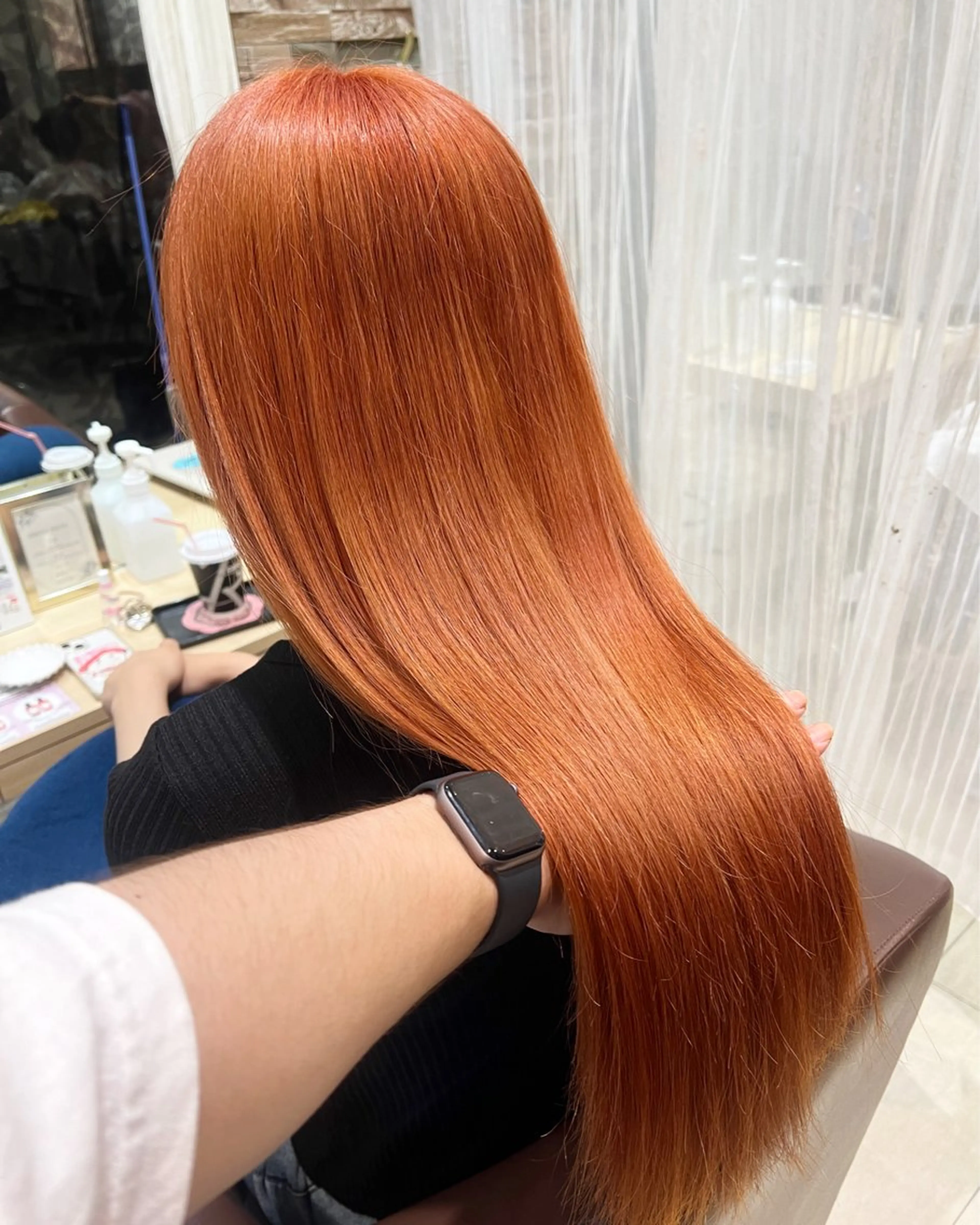 ロング くせ毛 髪質改善 縮毛矯正 トリートメント ヘアカラー トリートメント 頓所 大昂のヘアスタイル
