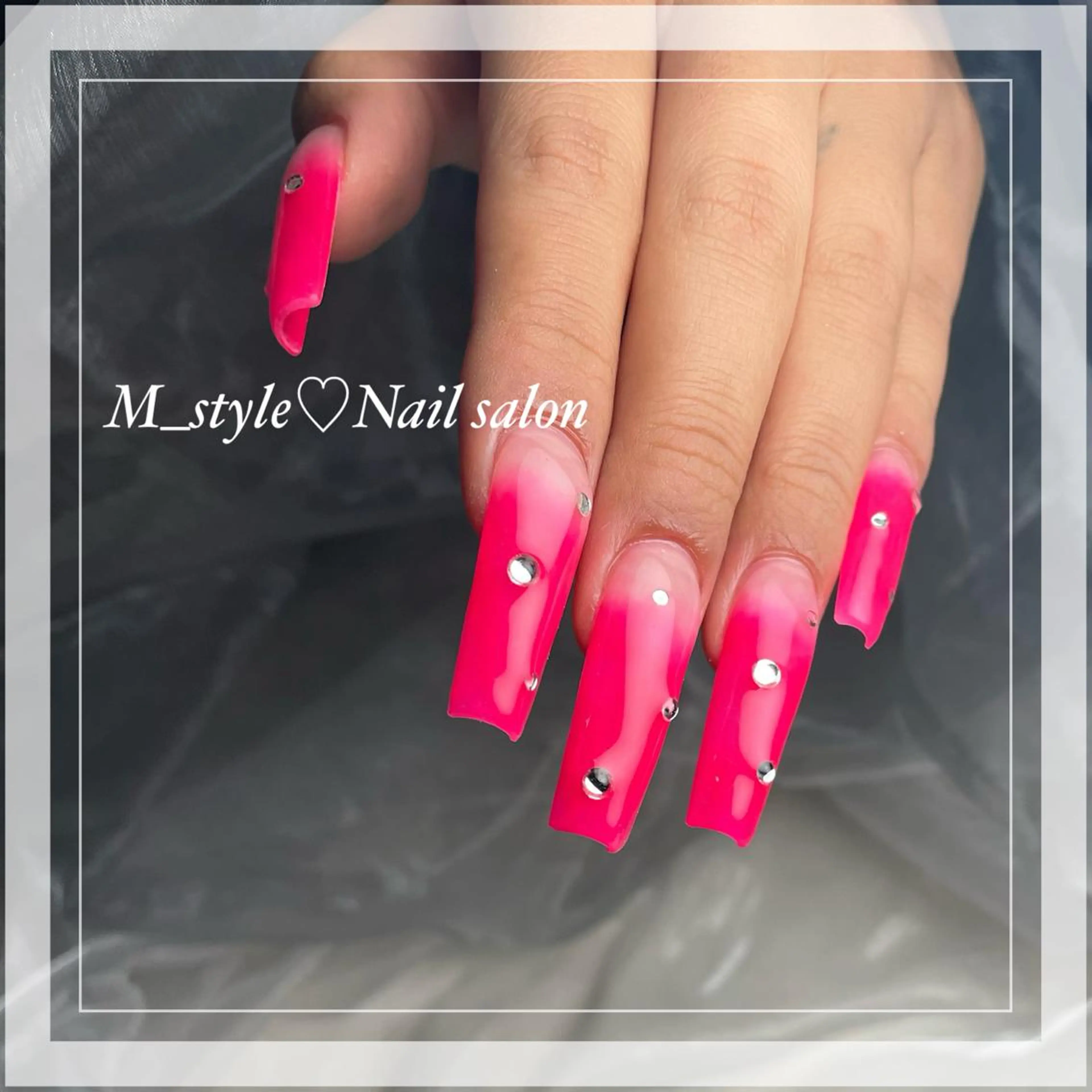 ロング ネイル 下妻市ﾈｲﾙｻﾛﾝ M_styleのネイルデザイン