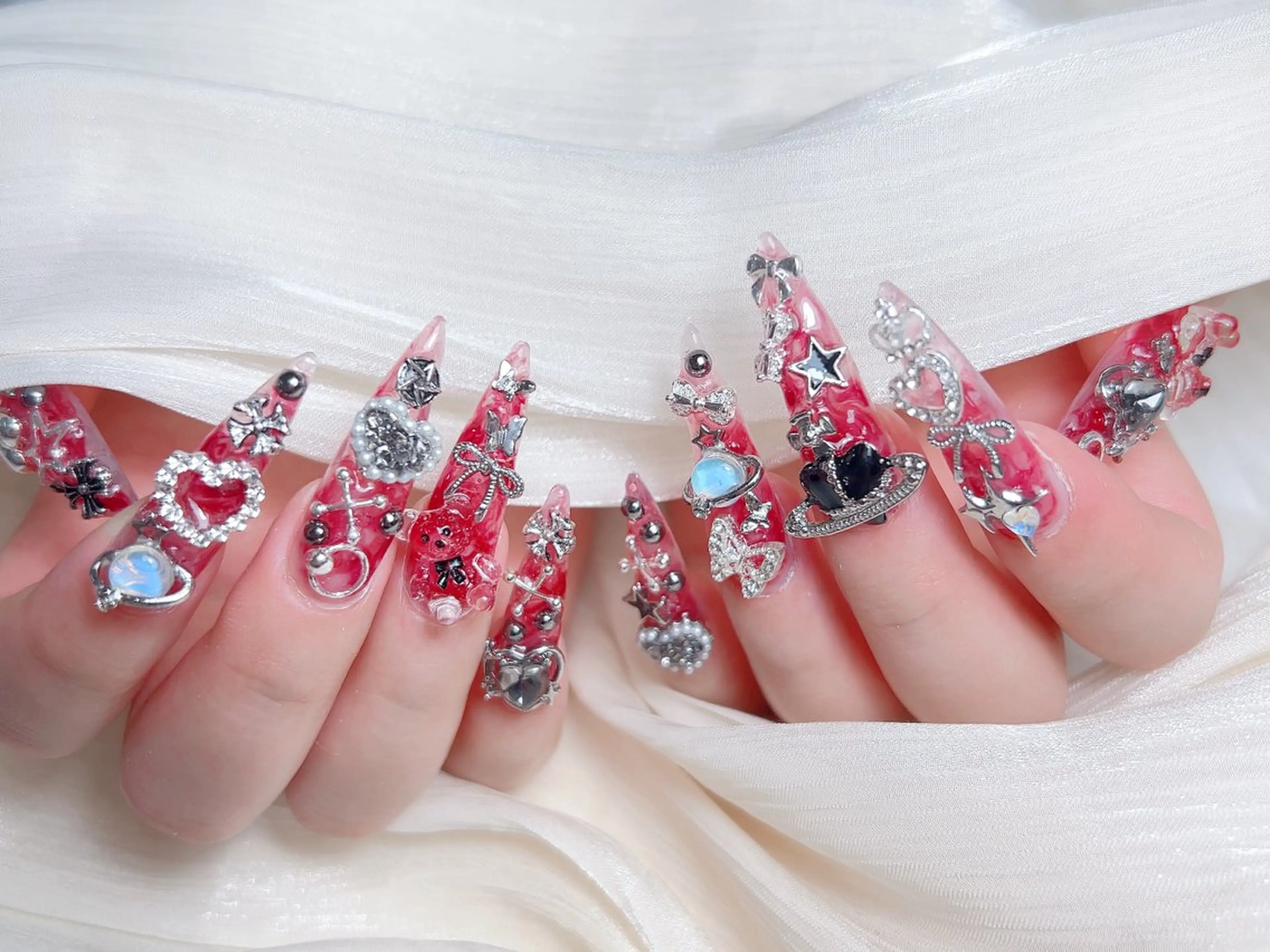 ネイル ハンドネイル M🌷nail 長さだし専門店のネイルデザイン