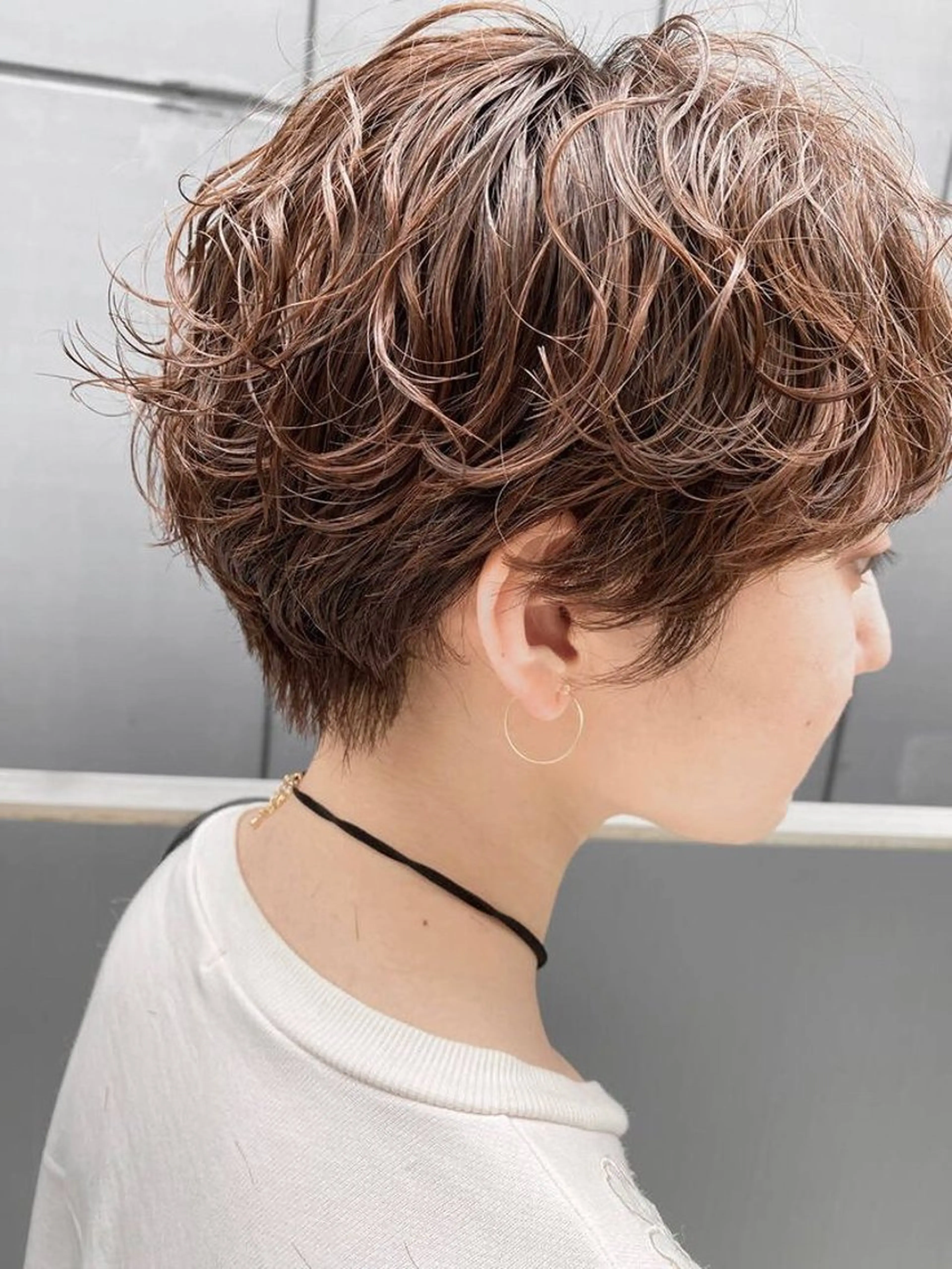 ショート パーマ ショートカット無料/ 小顔ショートのヘアスタイル