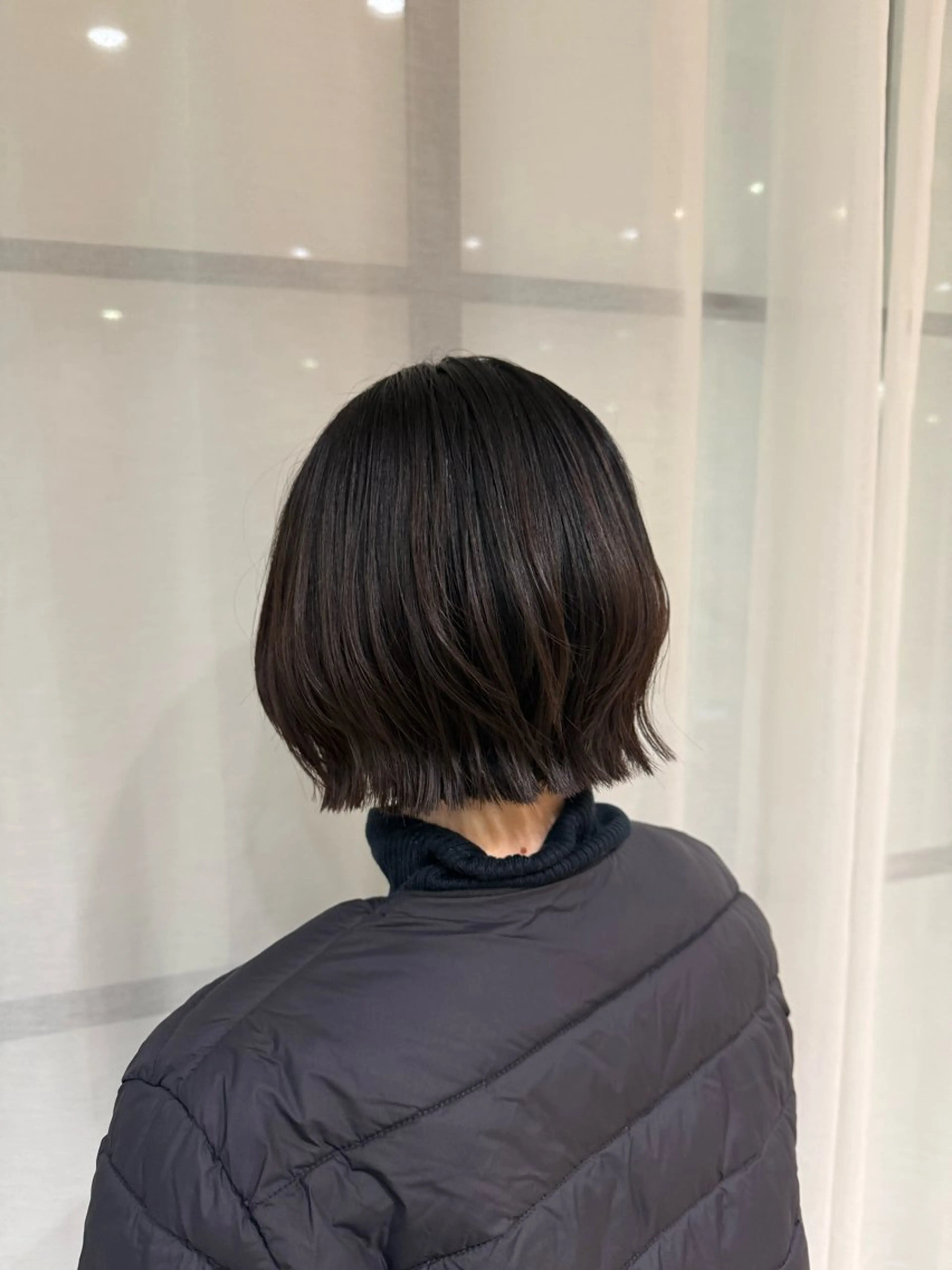 ミディアム ボブ くびれヘア レイヤーカット Lumier de mashu所属・nana/ボブ/ レイヤーカットのヘアスタイル