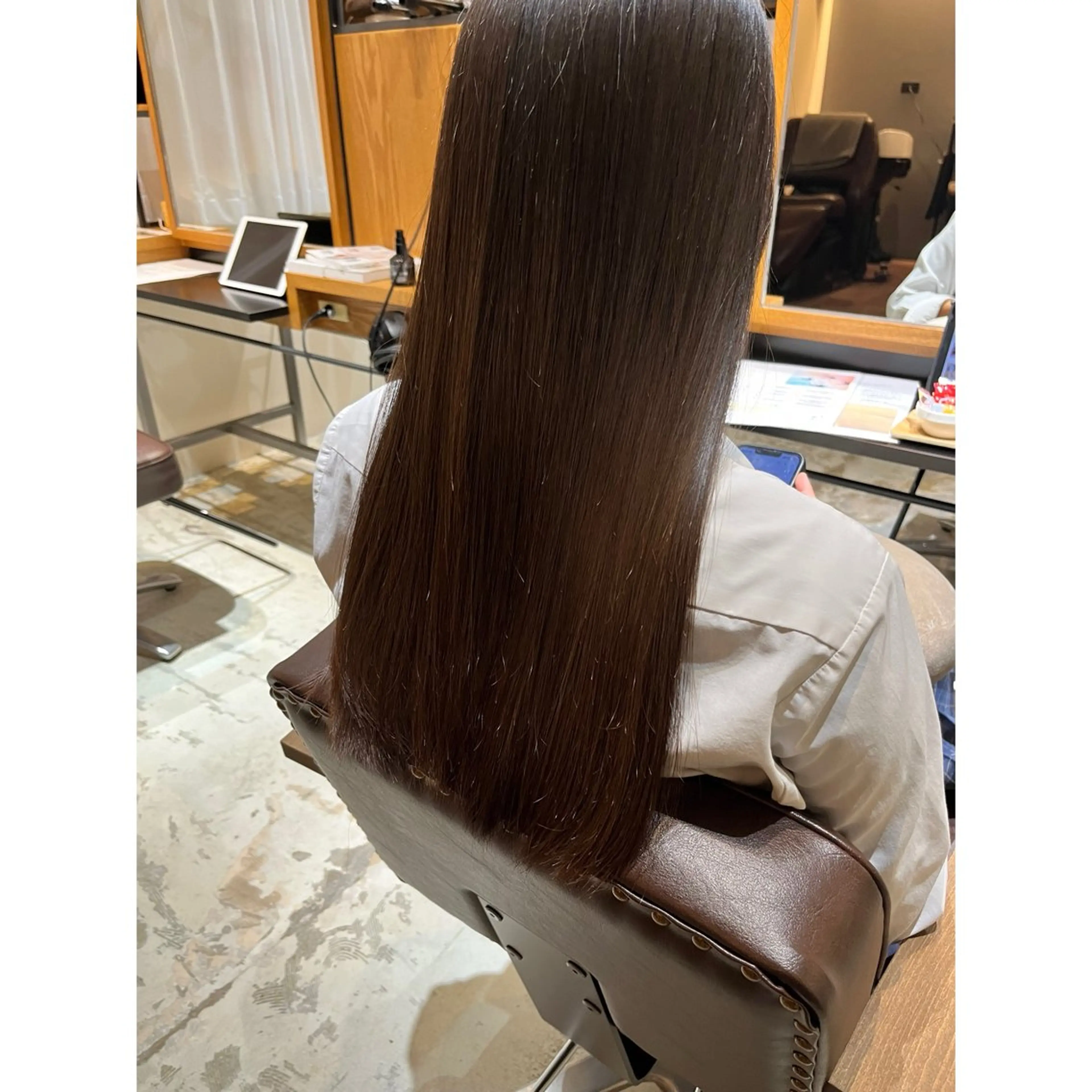ロング 髪質改善 縮毛矯正 トリートメント 喜友名洸季 anoneのヘアスタイル