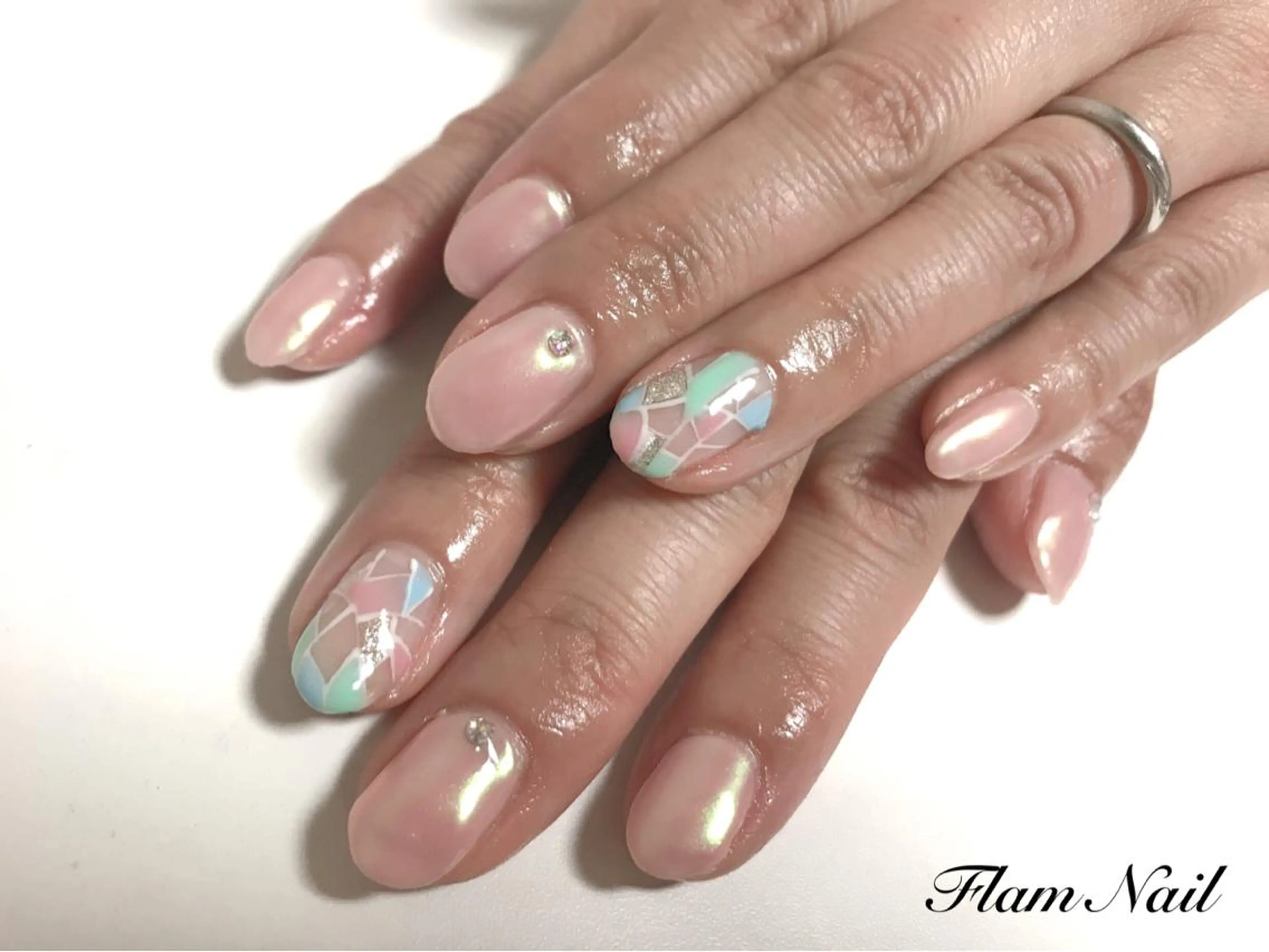 ネイル 春ネイル Flam Nailのネイルデザイン