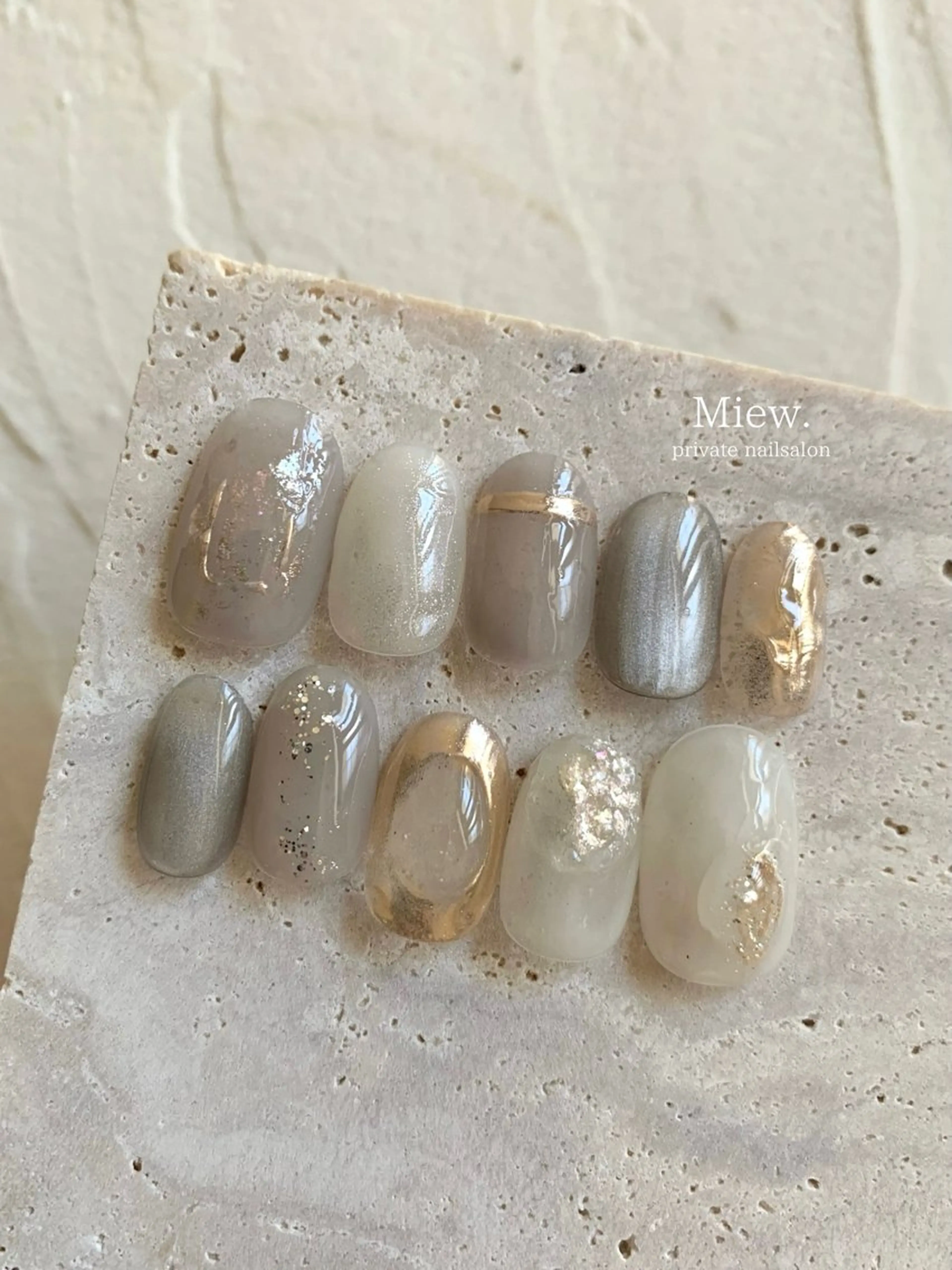 ネイル ニュアンスネイル ハンドネイル Mina🫧 【Miew.】のネイルデザイン