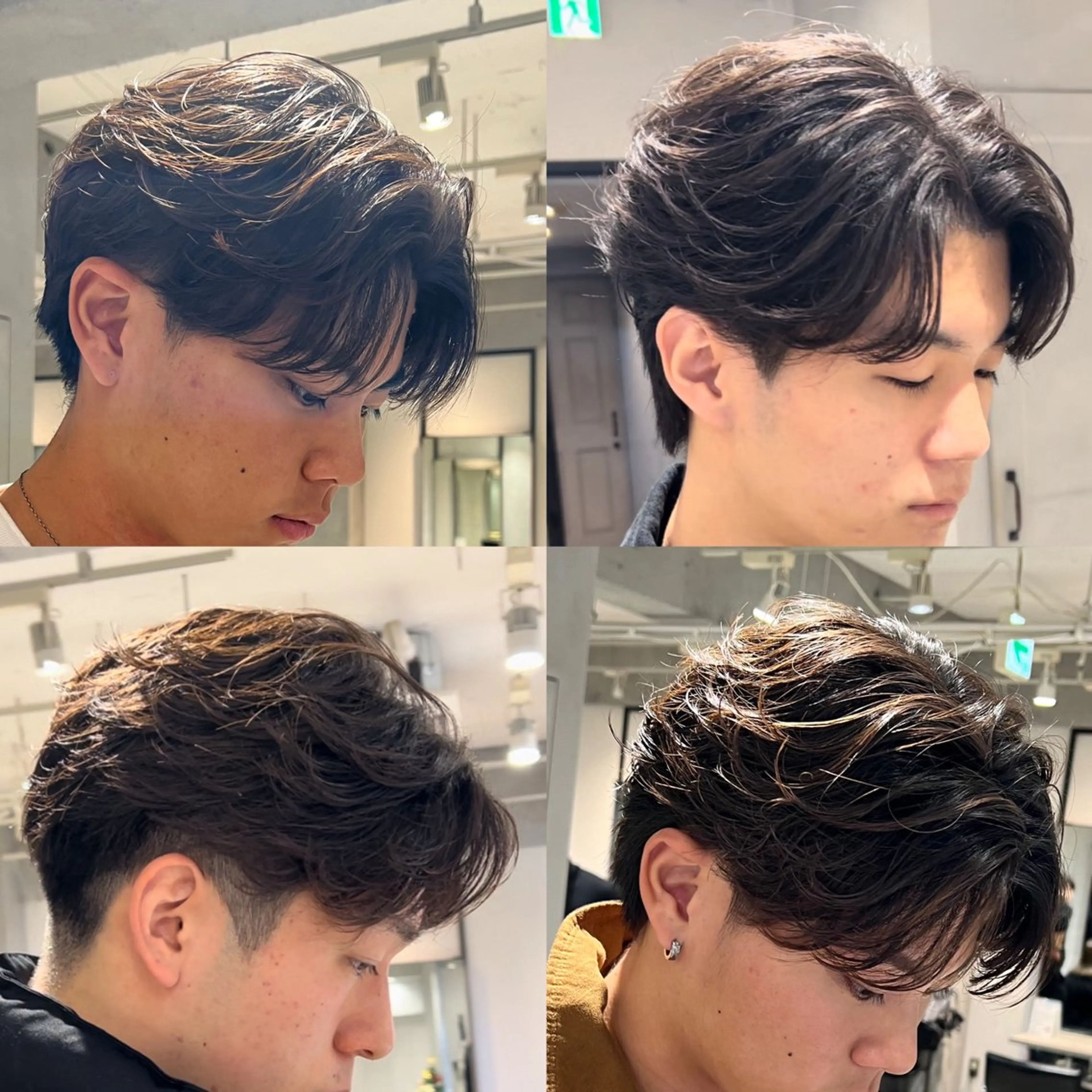 パーマ メンズ メンズパーマ ニュアンスパーマ 韓国ヘアダウンパーマ シャドウパーマ/航太のヘアスタイル