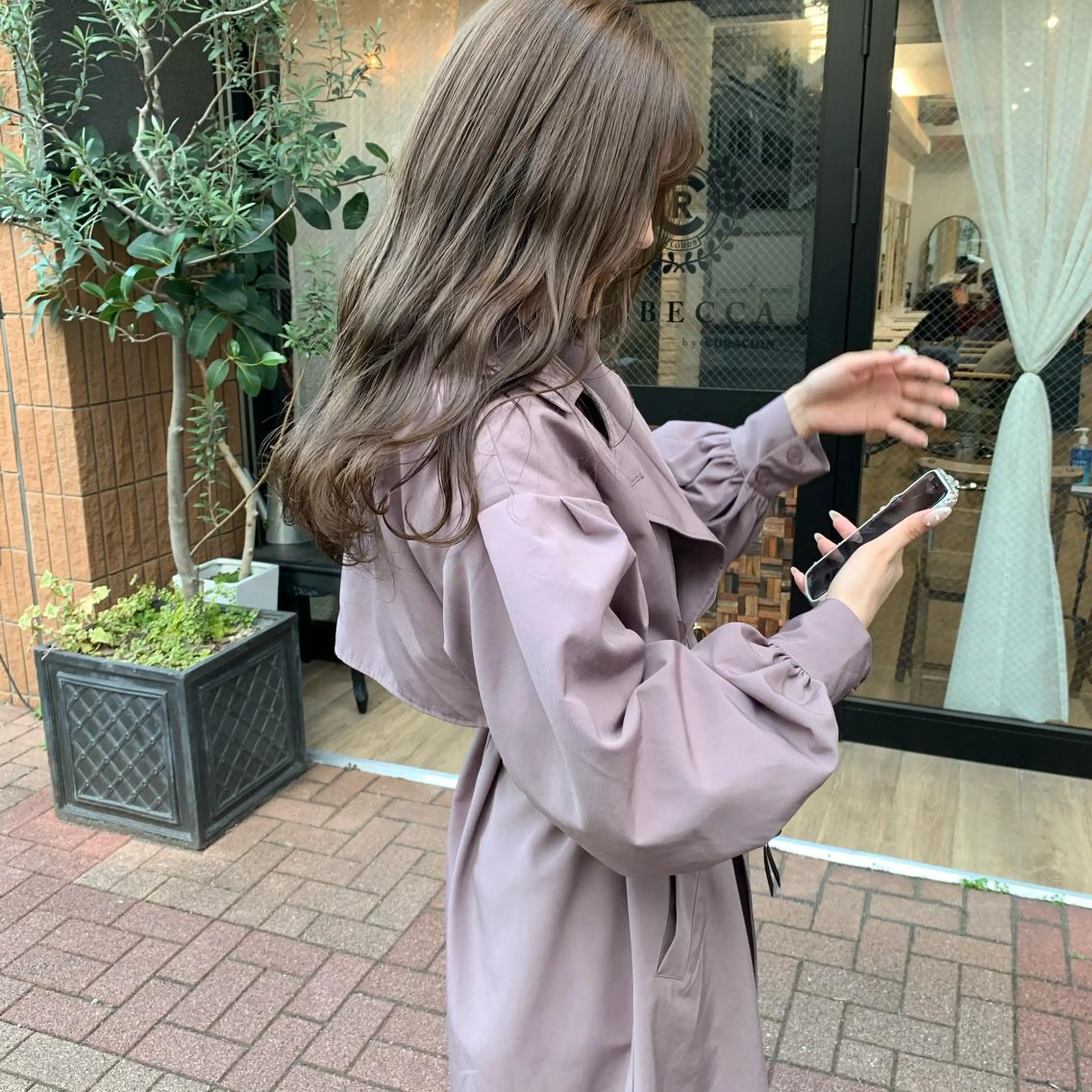 ロング カラー ヘアカラー トリートメント レイヤー/顔周り /AKARIのヘアスタイル