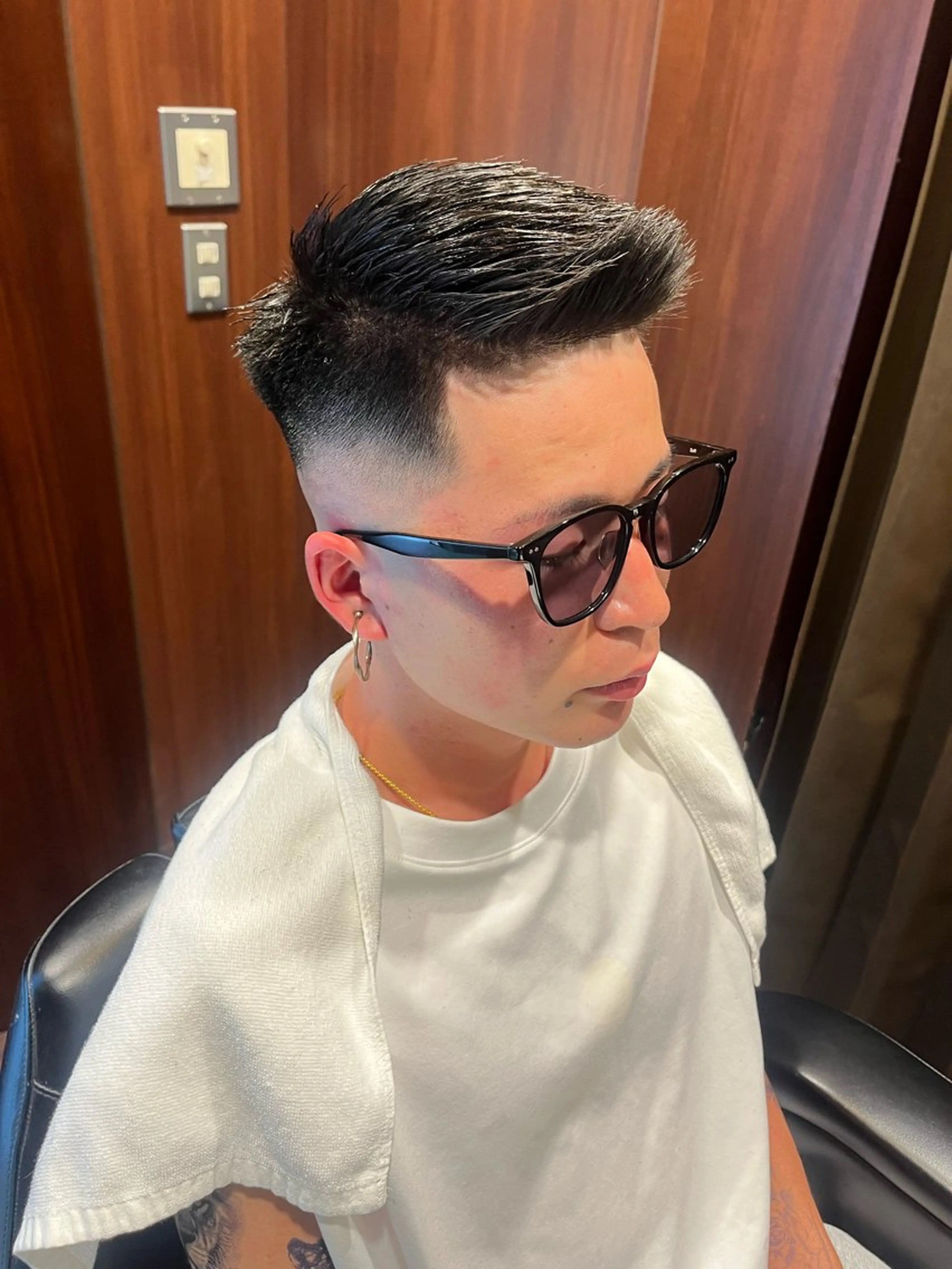 ショート メンズ フェードカット ヒロ銀座ヘアーサロン六本木店所属・宮崎 陽樹のヘアスタイル