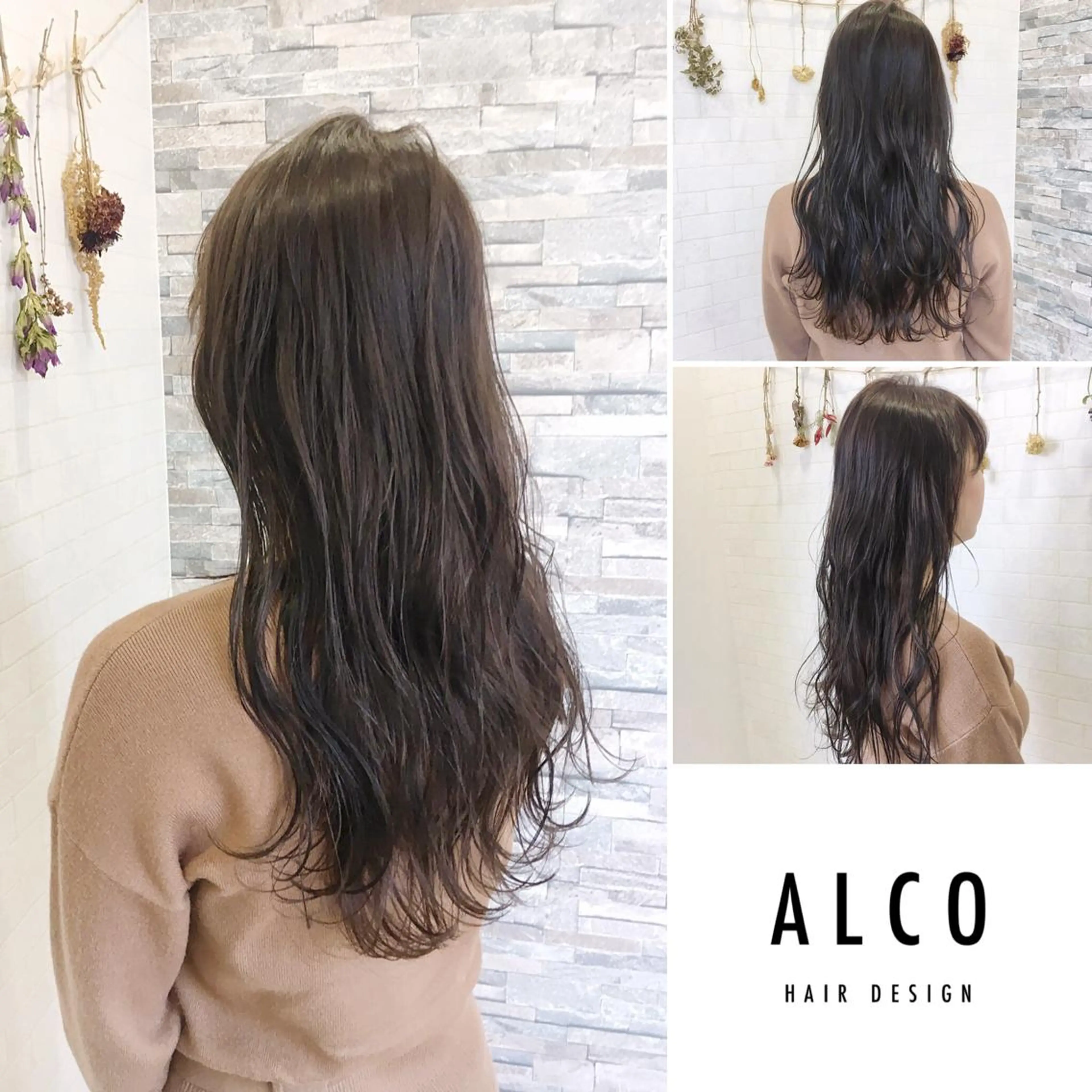 セミロング カラー ワタイショウタ 髪質改善✨アイブロウのヘアスタイル