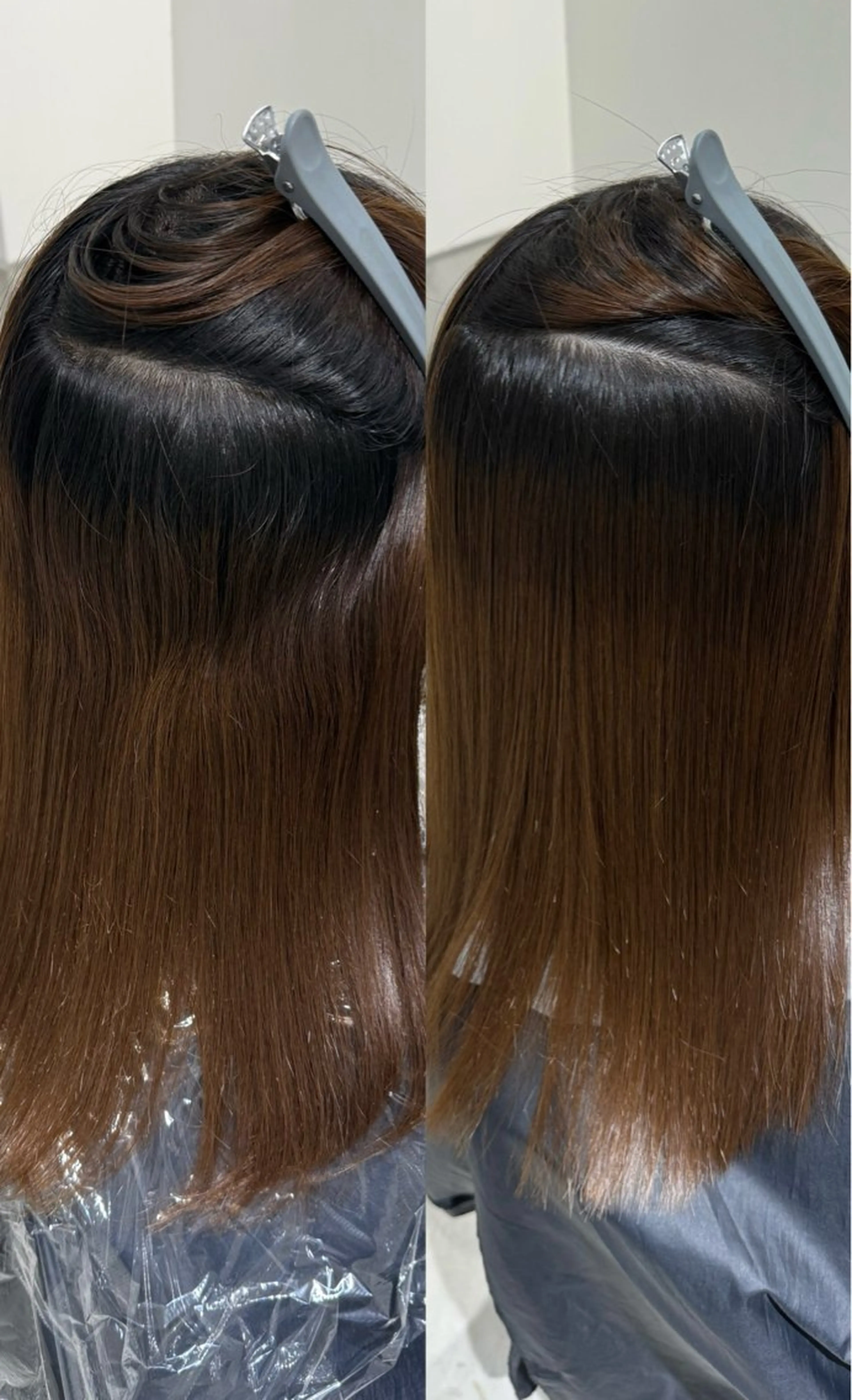 ミディアム 髪質改善 縮毛矯正 カット ヘアカラー 縮毛矯正 艶髪カラー🫧 髪質改善🪽萩原のヘアスタイル