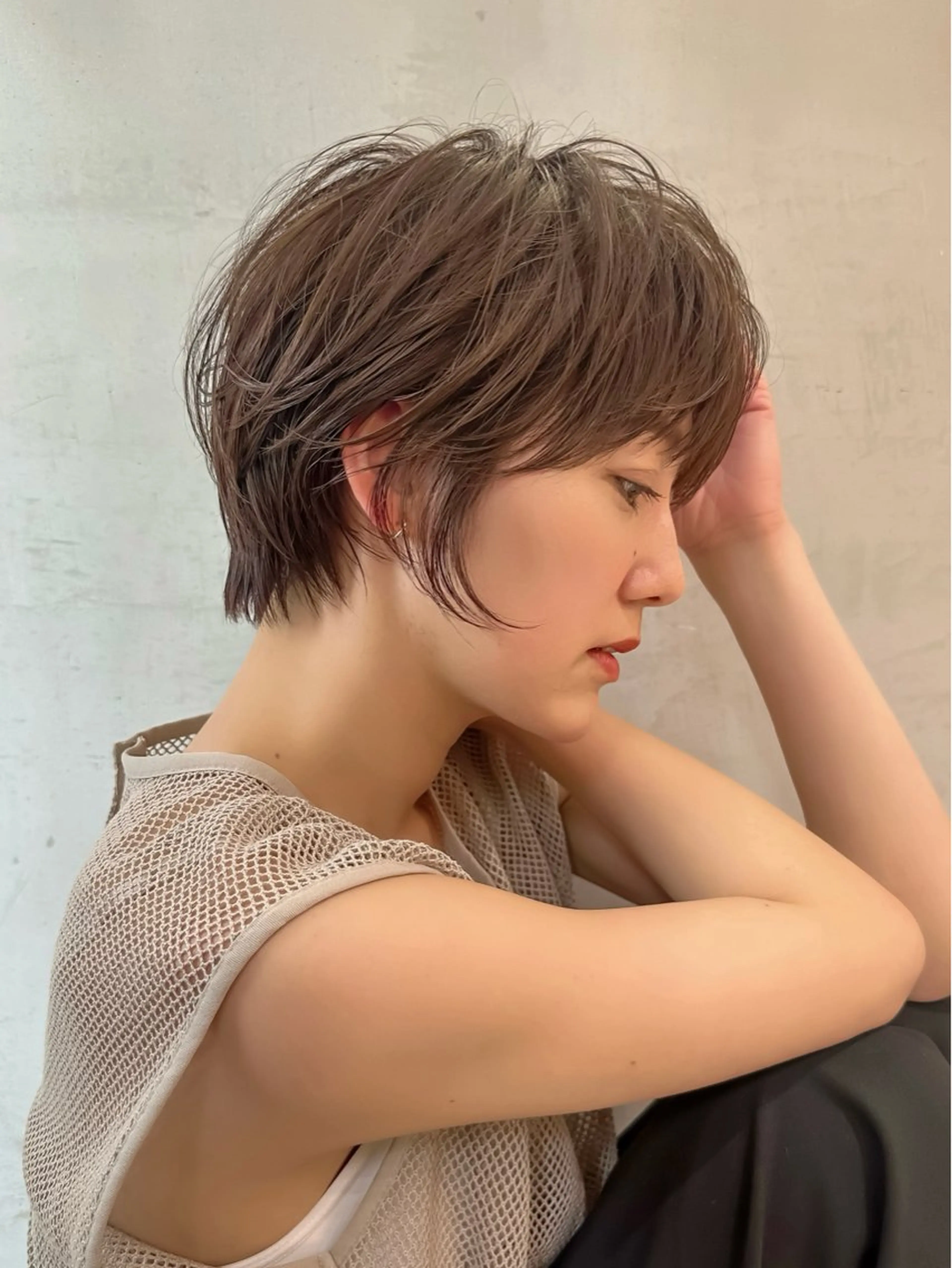 ショート ショートヘア 小顔カット カット ヘアカラー トリートメント ヘッドスパ 遠藤大雅 ショート /韓国ボブ🌈のヘアスタイル