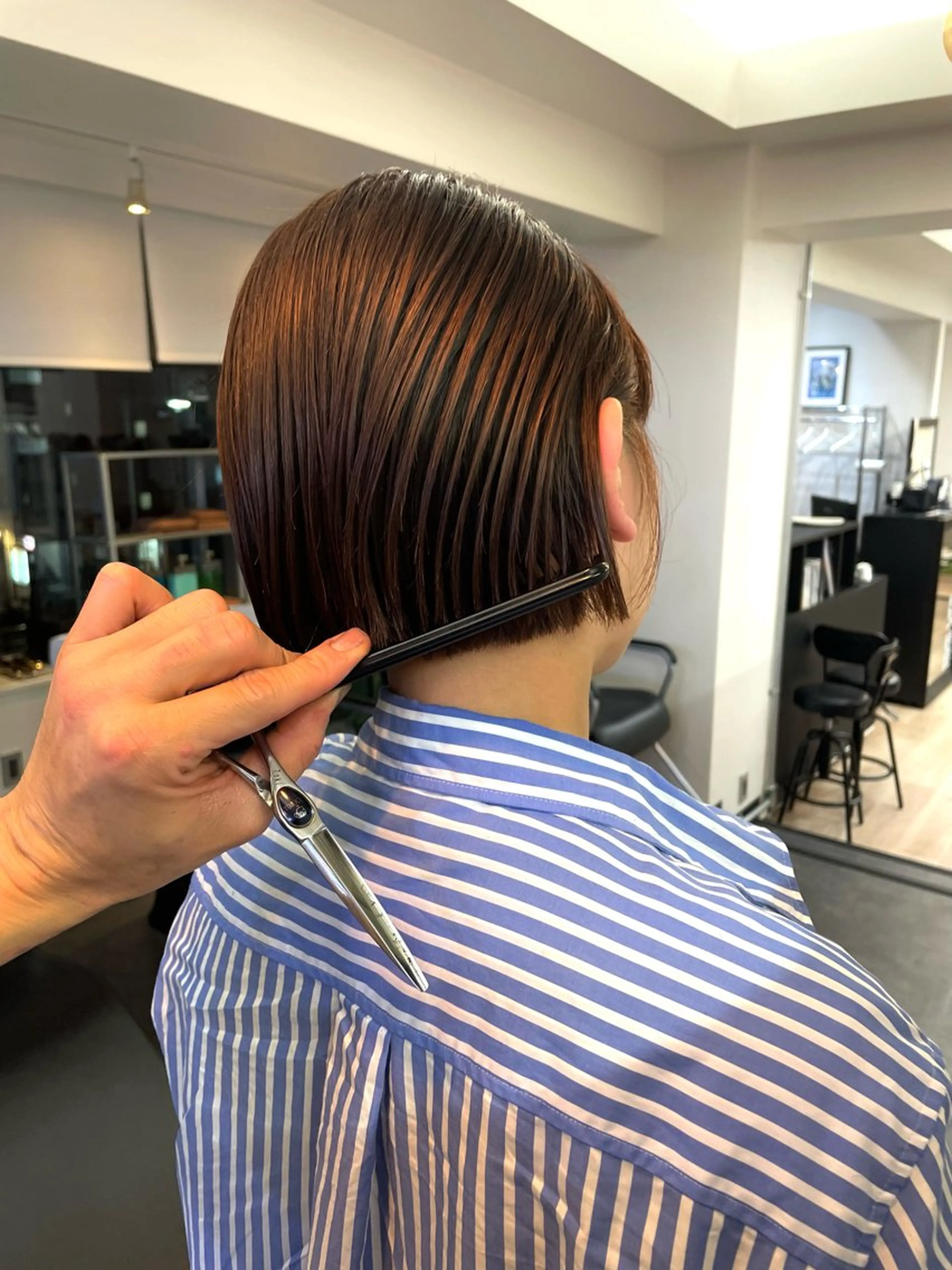 ショート カラー パーマ ヘアアレンジ メンズ キッズ ネイル マツエク・マツパ アイブロウ 成人式 切りっぱなしボブ ショートボブ 子どものヘアアレンジ メンズブリーチ ゆうか/ カットモデル募集のヘアスタイル