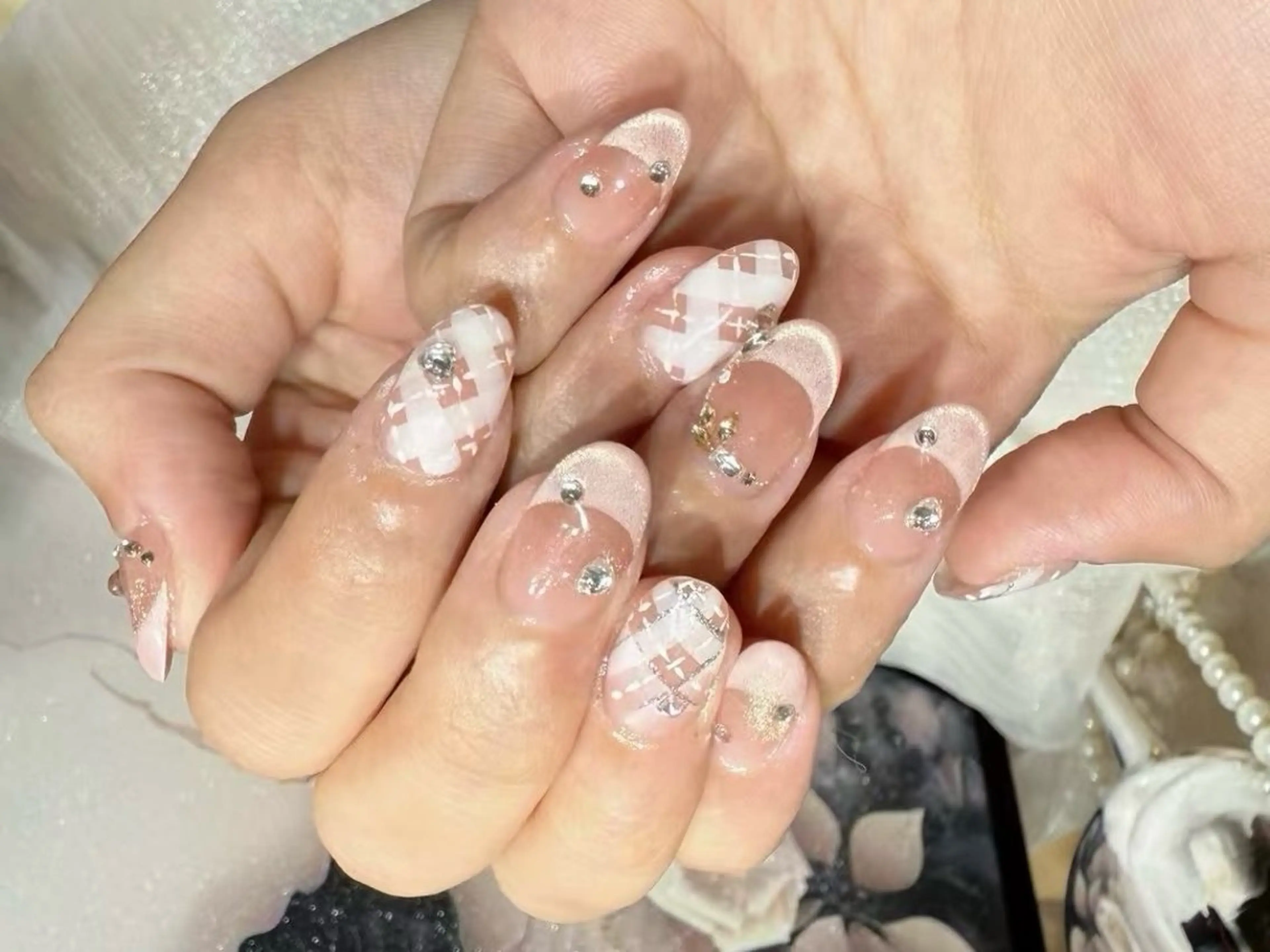 ネイル アートネイル フットネイル ジェルネイル ハート マグネットネイル Babarla nailのネイルデザイン