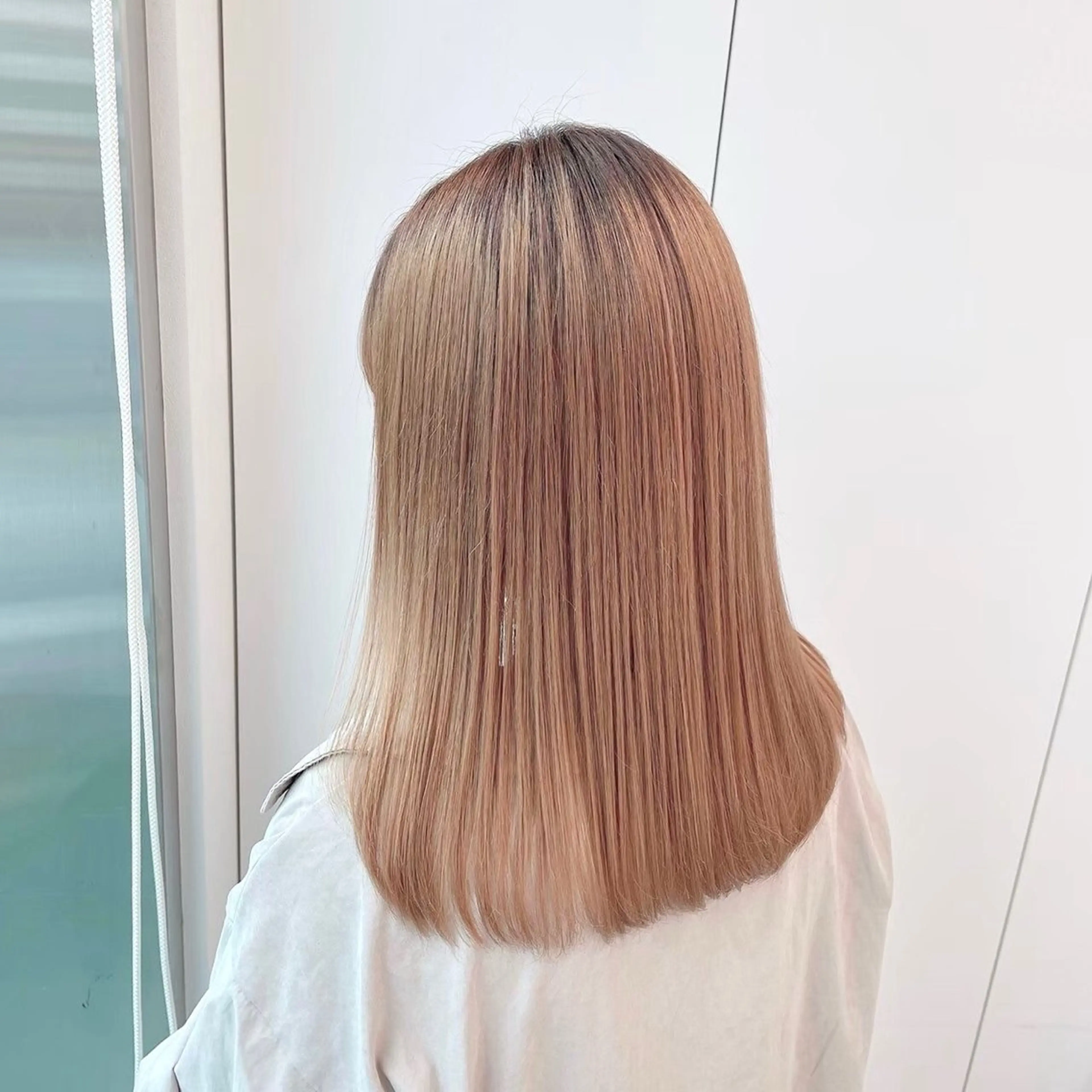 ミディアム カット ヘッドスパ ヘアセット うる艶透明感🌼 まなかのヘアスタイル