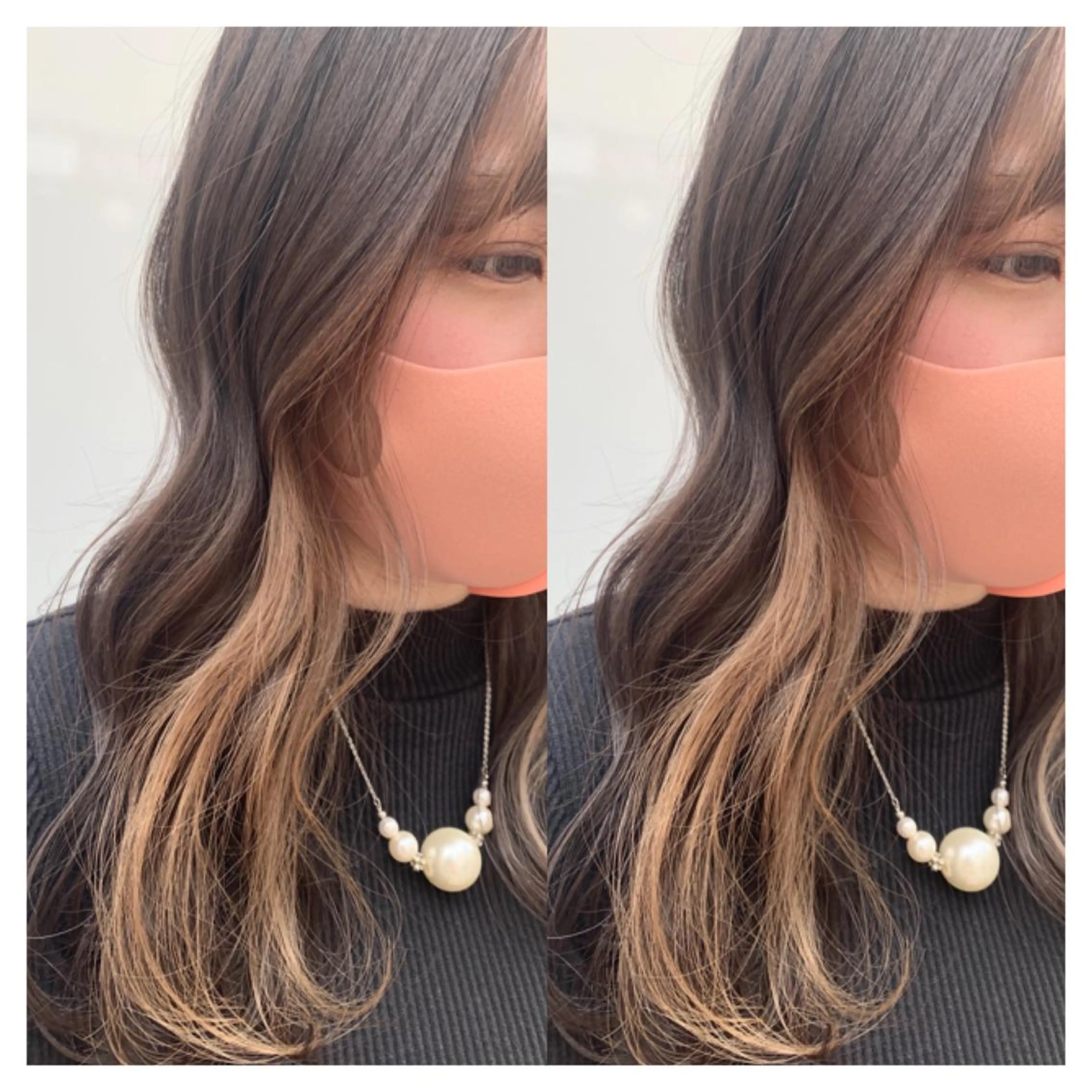 ロング カラー カット ヘアカラー トリートメント 村山 茉衣のヘアスタイル