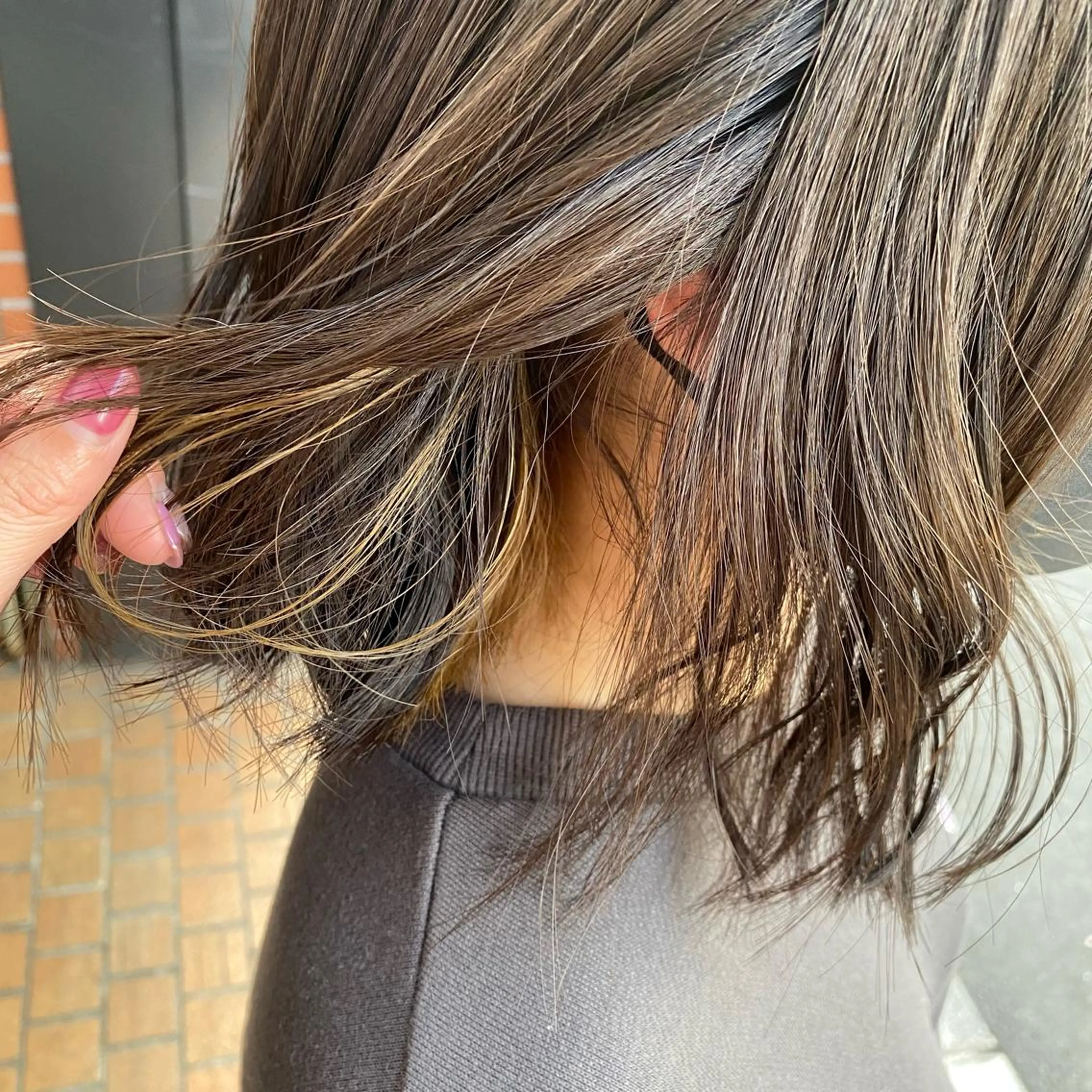 ショート カラー ブリーチ インナーカラー Legami 熊本（レガーミ）所属・清村 和音のヘアスタイル