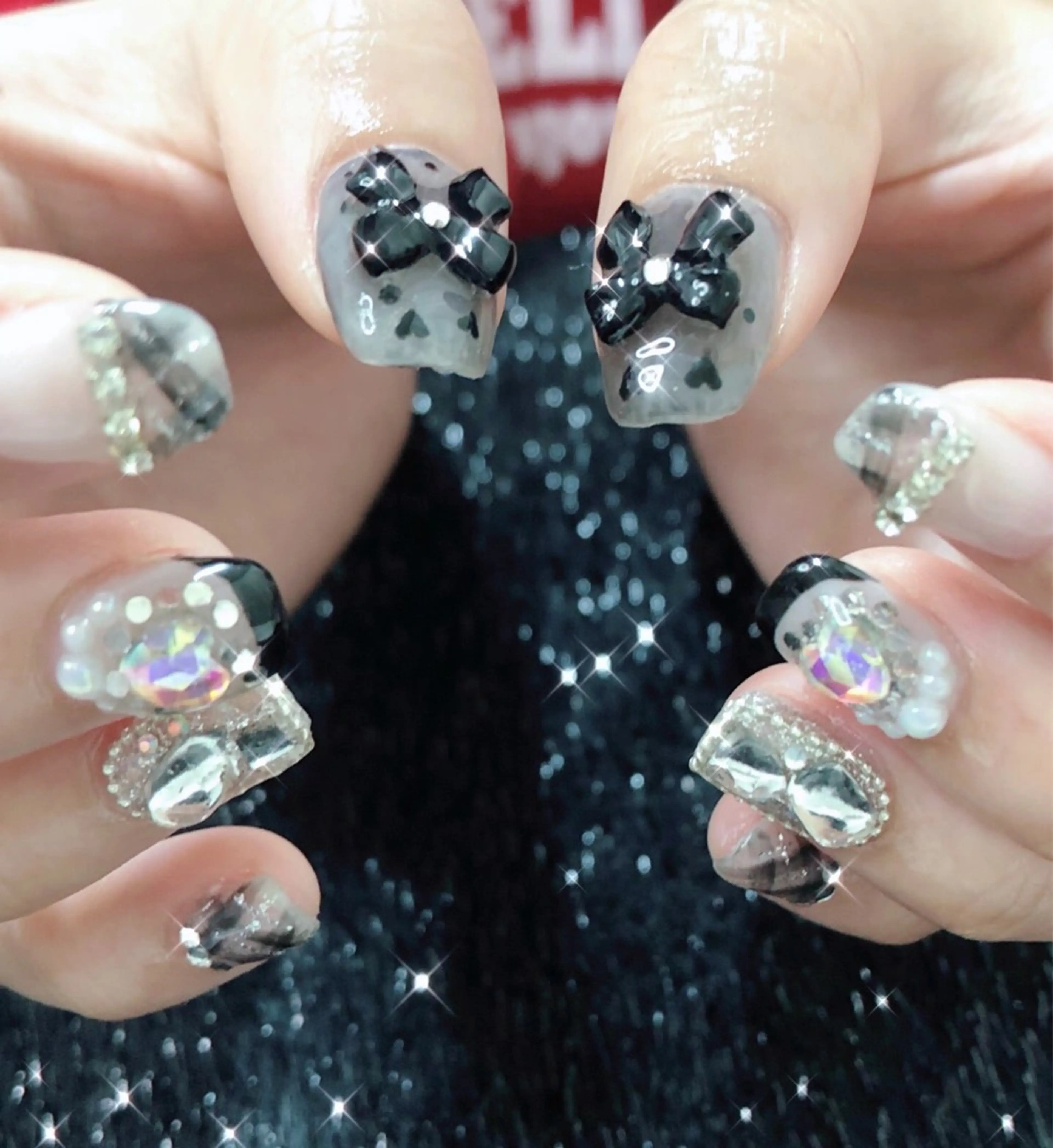 ネイル 成人式 フレンチネイル ジェルネイル ガラスフレンチ グラデーション 大門浜松町 ネイルのネイルデザイン