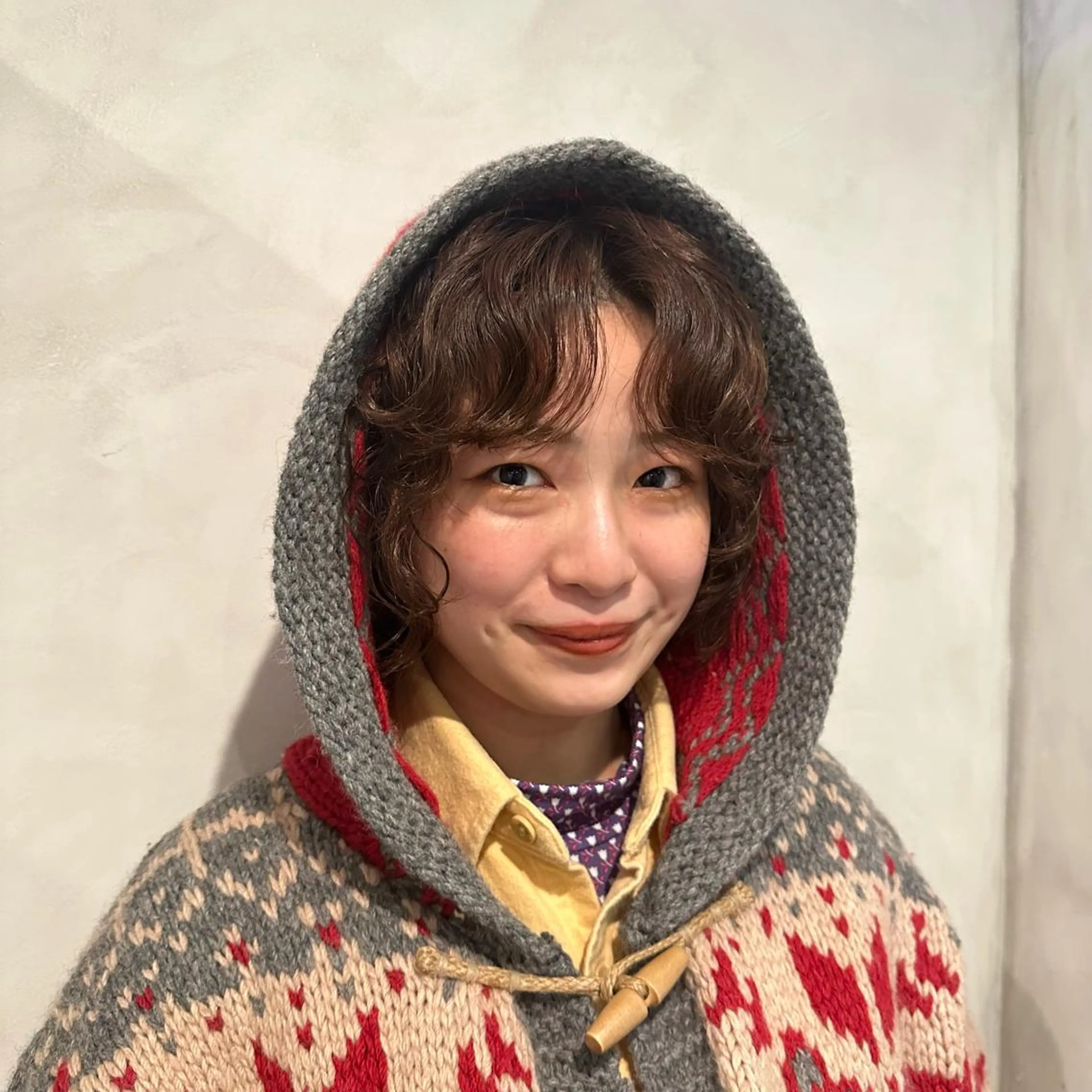 ミディアム パーマ ミディアムパーマ ボブ カット パーマ トリートメント Aust hair Stella新宿所属・Yuki☺︎パーマ レイヤーカットウルフのヘアスタイル