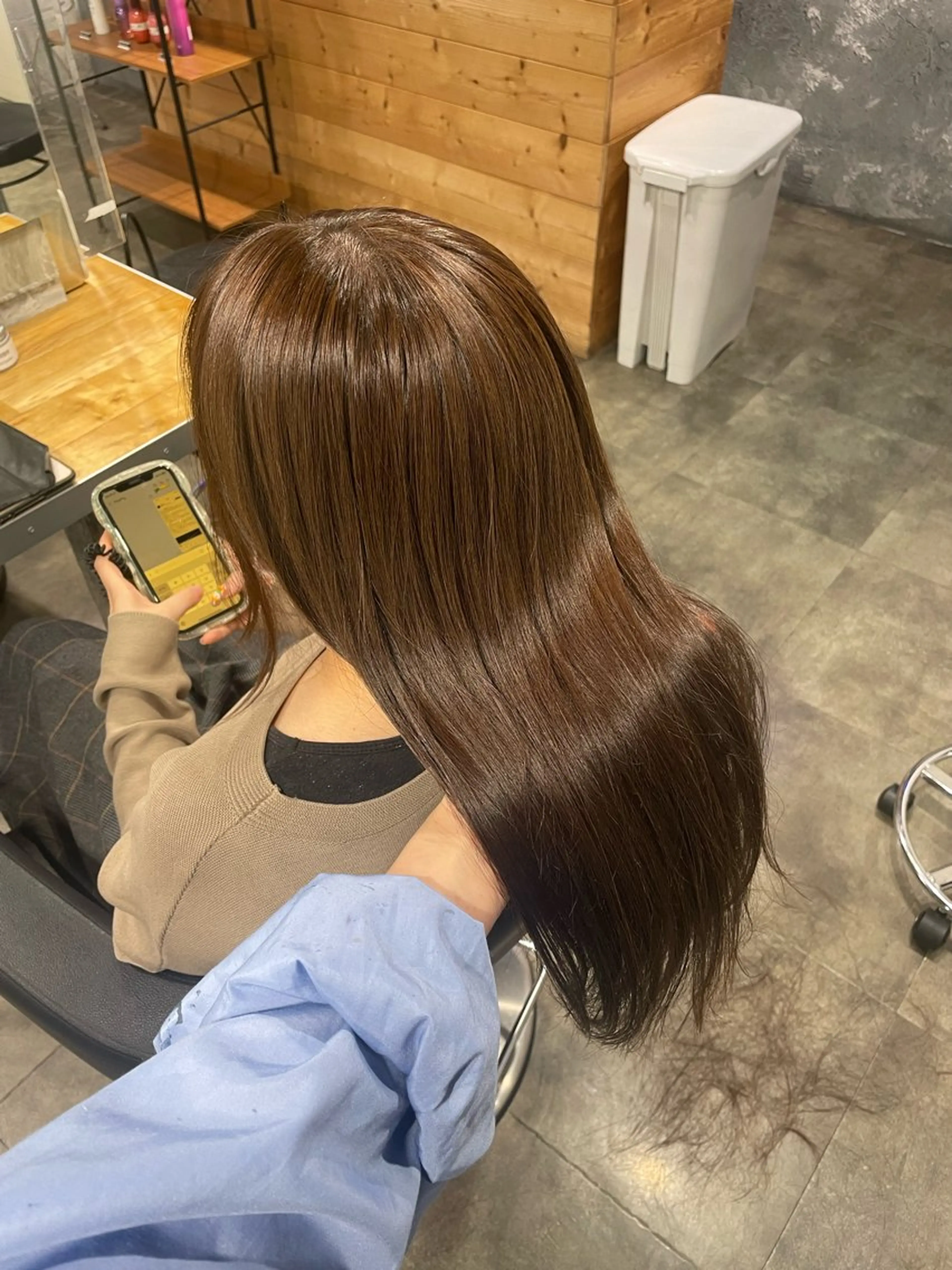 カラー ヘアカラー トリートメント ヘアセット 🤍ベージュ/透明感 韓国ヘア/まりん🤍のヘアスタイル