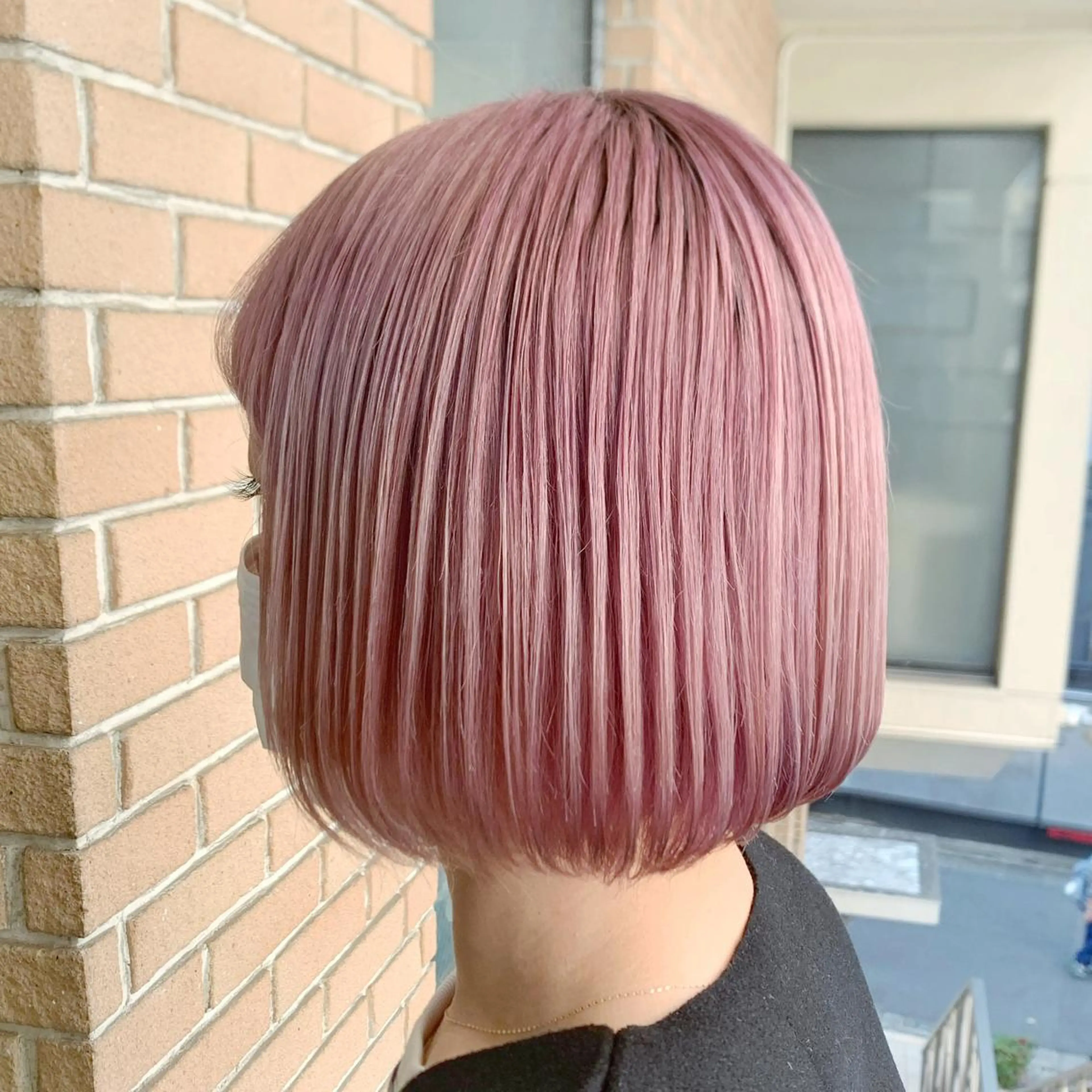 ミディアム カラー ヘアアレンジ ブリーチ ピンクカラー ヘアカラー ピンクカラー🩷 ヘアセットＮＯ.1のヘアスタイル