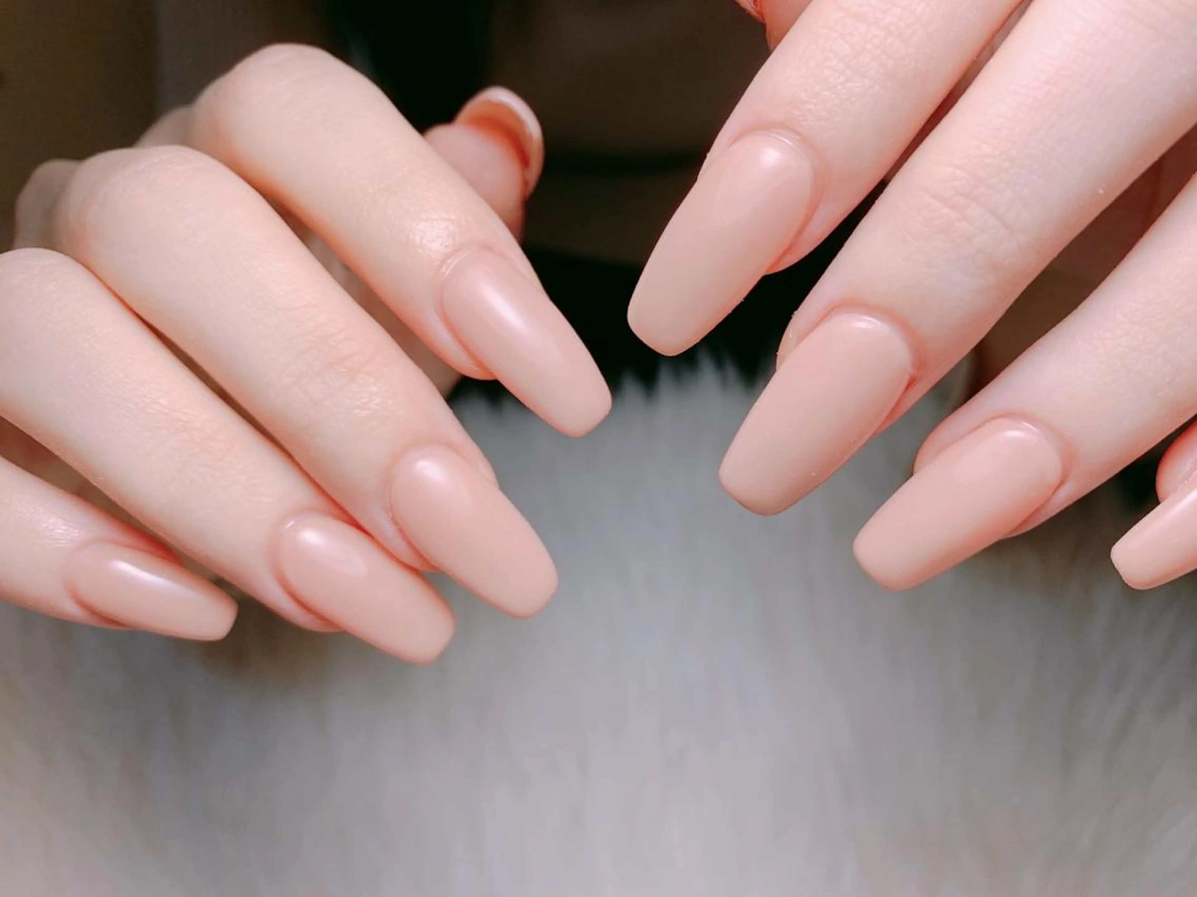 【スカルプ】ハンド★アクリルスカルプ長さ出し10本＋ワンカラーorラメグラの写真