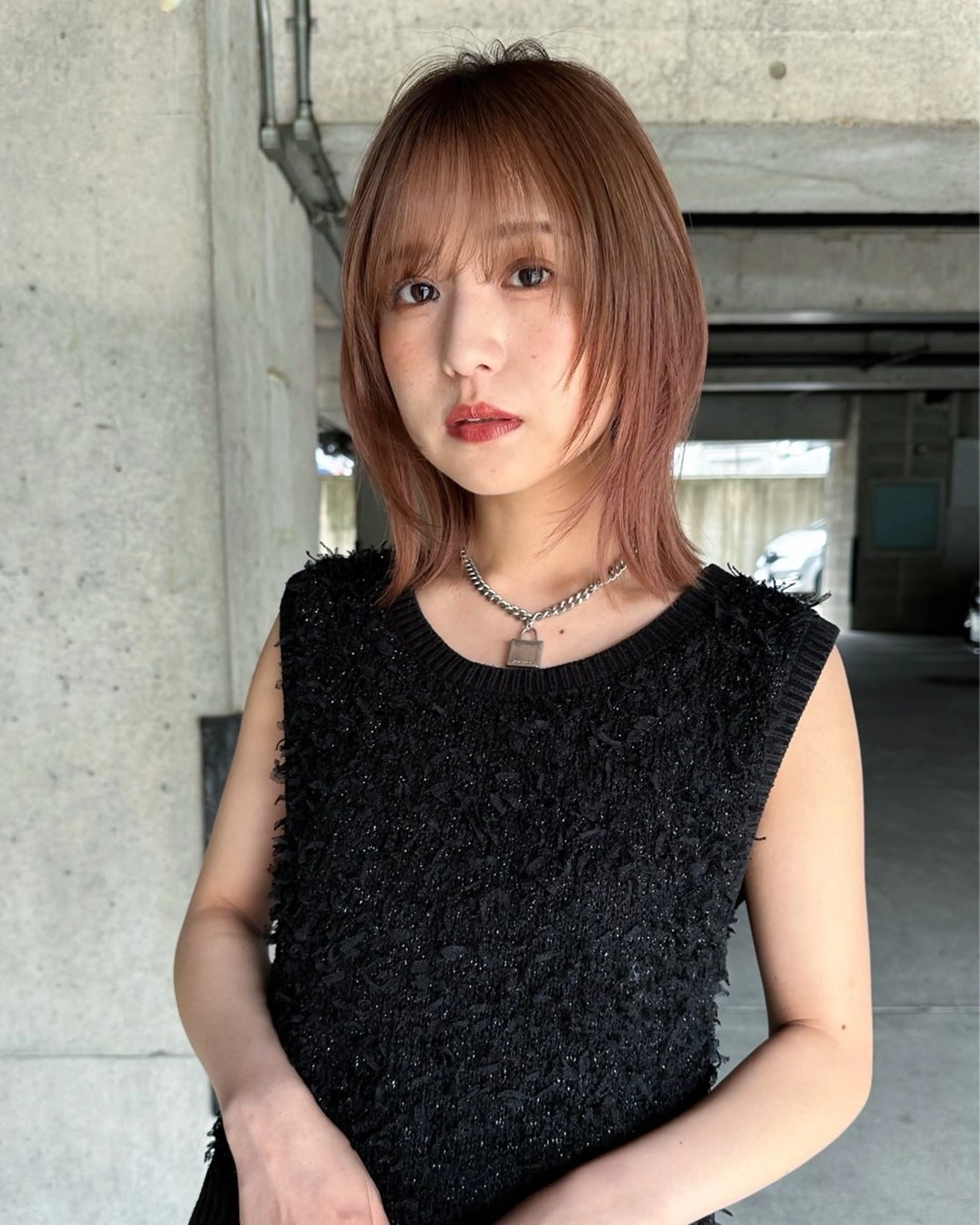 【赤み消し、透明感⭕️】カット+アディクシーカラーの写真
