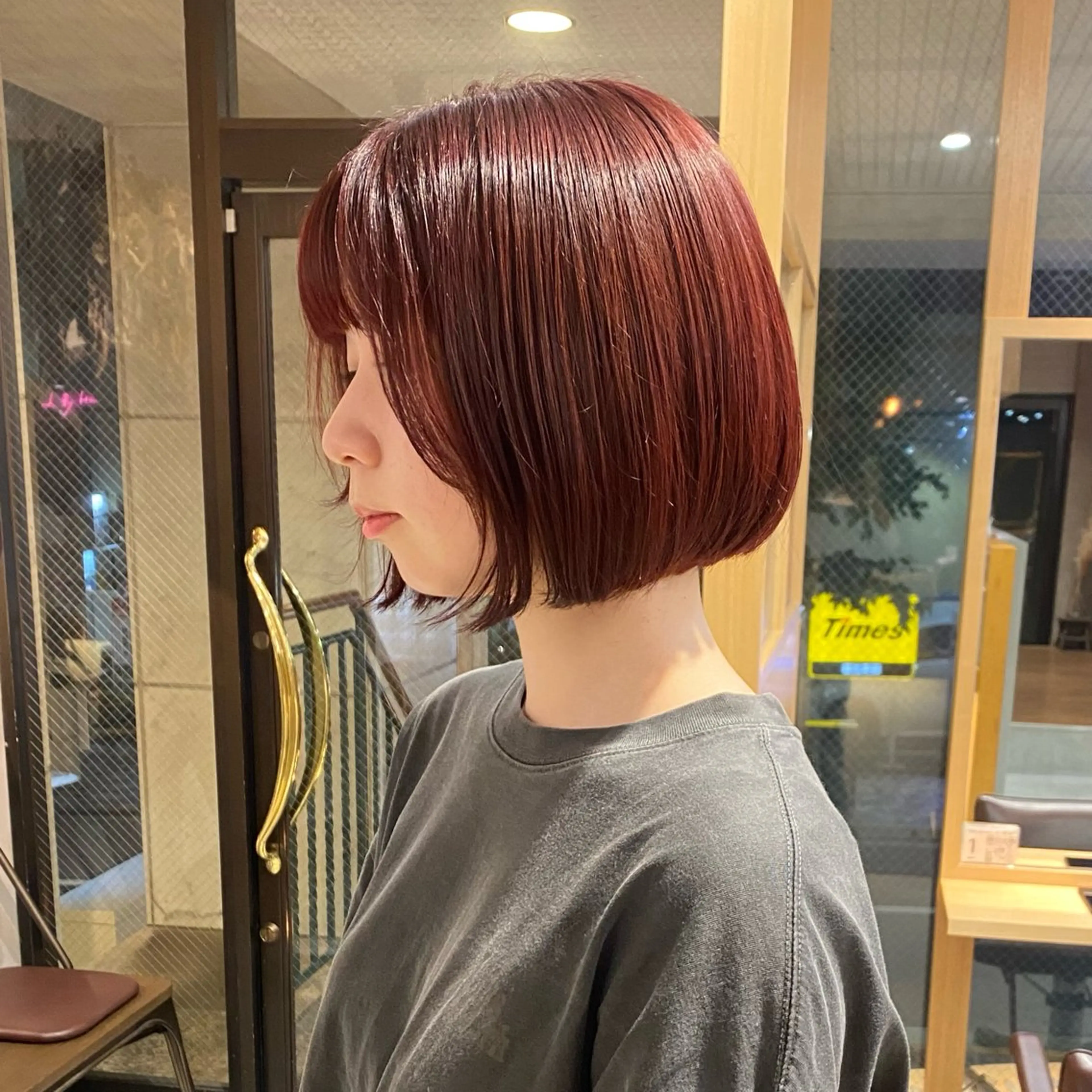ショート ボブ カット ヘアカラー トリートメント chiho🌛ボブ /髪質改善カラー🫧のヘアスタイル
