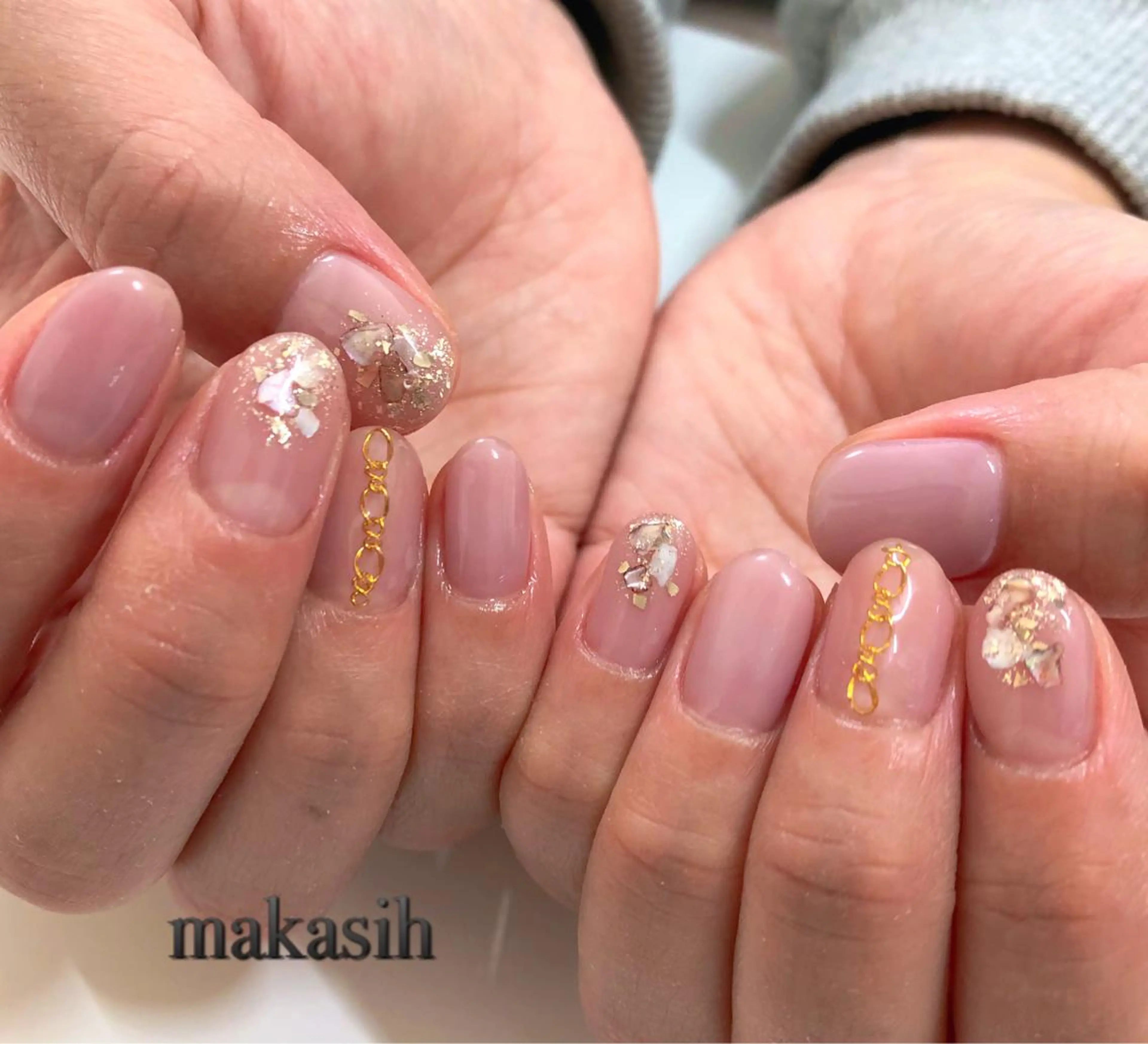 ネイル クリアネイル シンプルネイル 濱田 美菜子のエステ・リラクイメージ