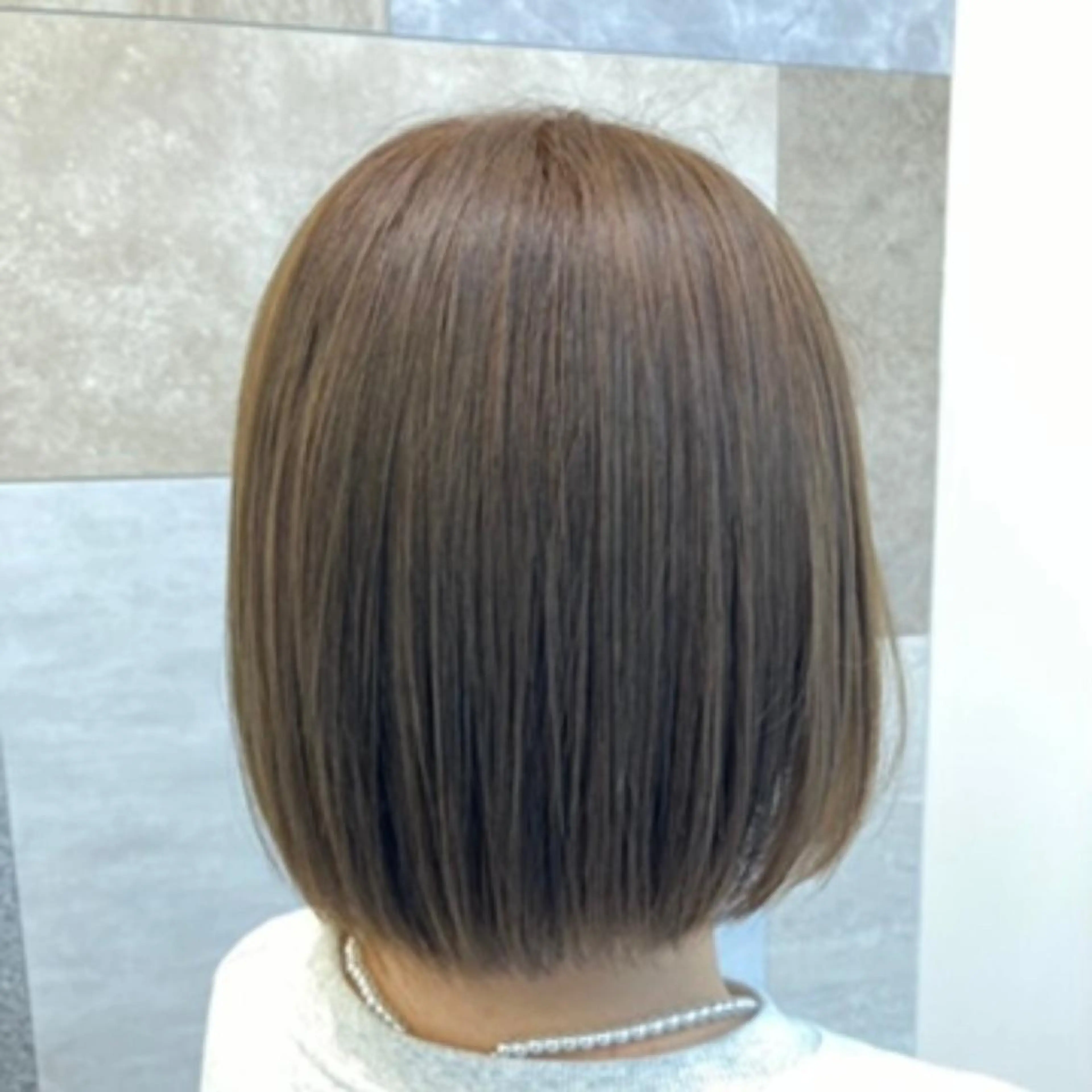 ミディアム カラー 横浜　前髪顔まわり /長谷川未波のヘアスタイル