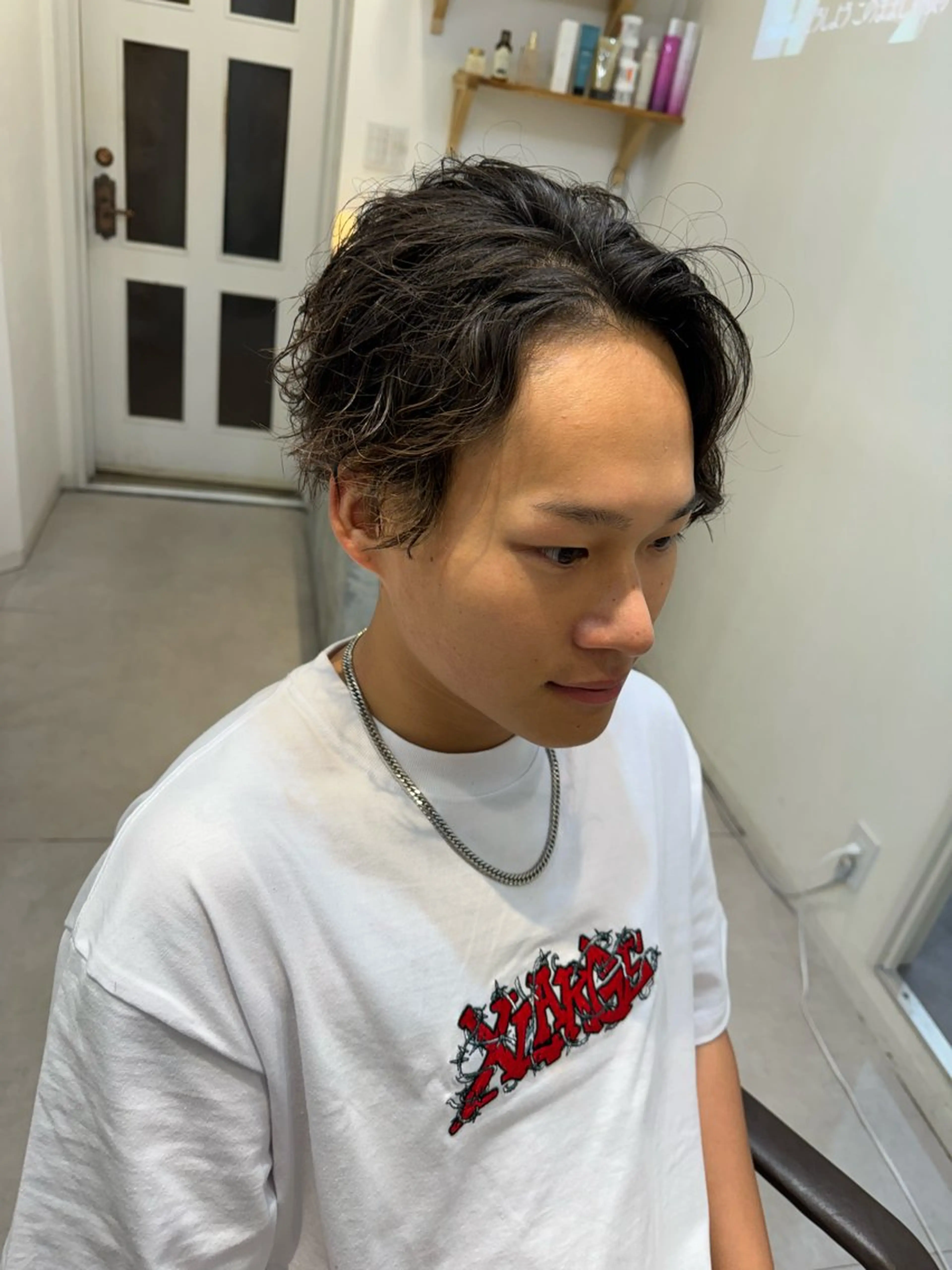 ミディアム メンズ ミディアムパーマ メンズパーマ Dxxxx III所属・オシャレ女性目線の 大人メンズ❁⃘*.ﾟのヘアスタイル