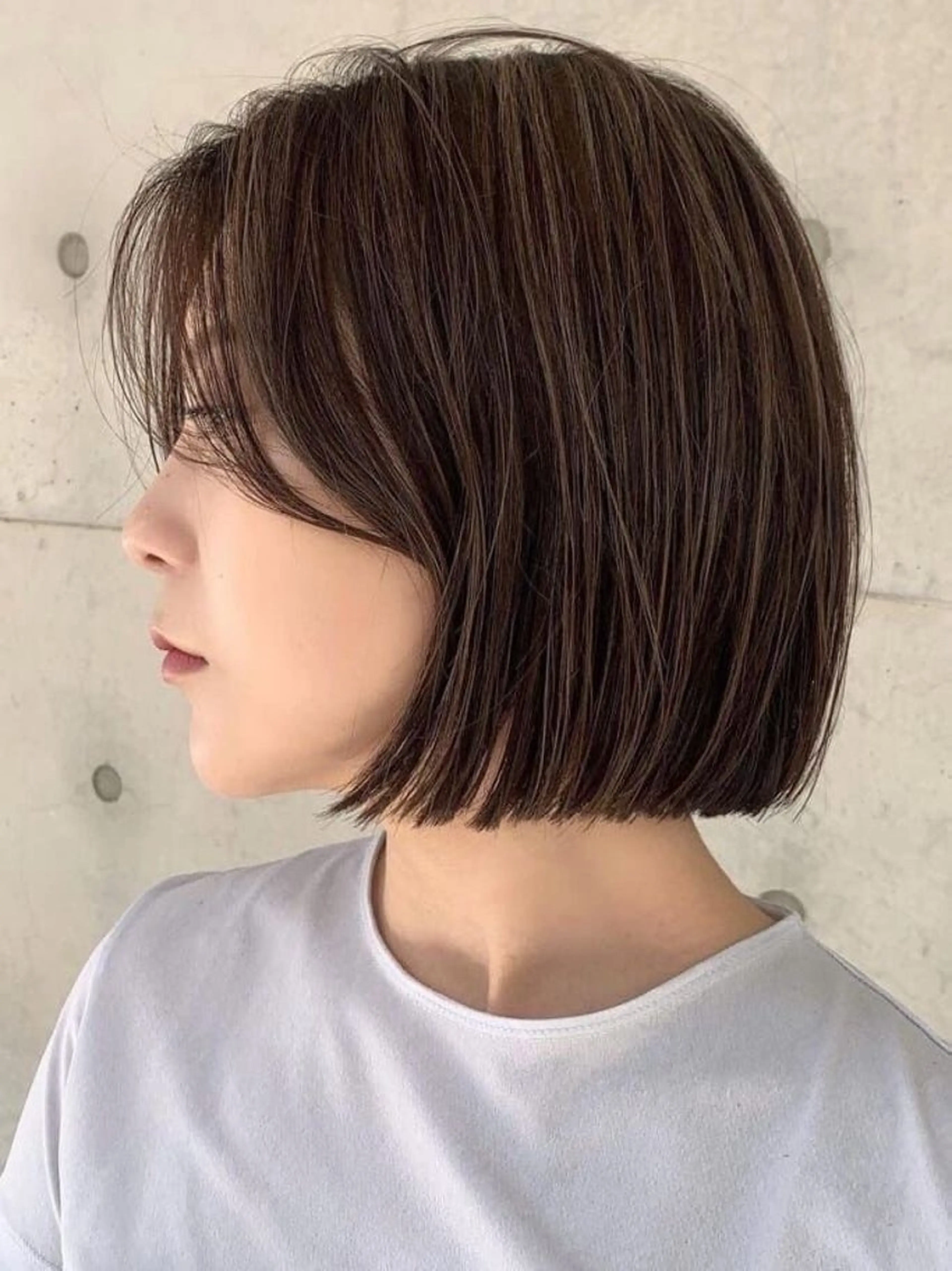 ミディアム ボブ カット 透け感hair/ ボブ/大世のヘアスタイル