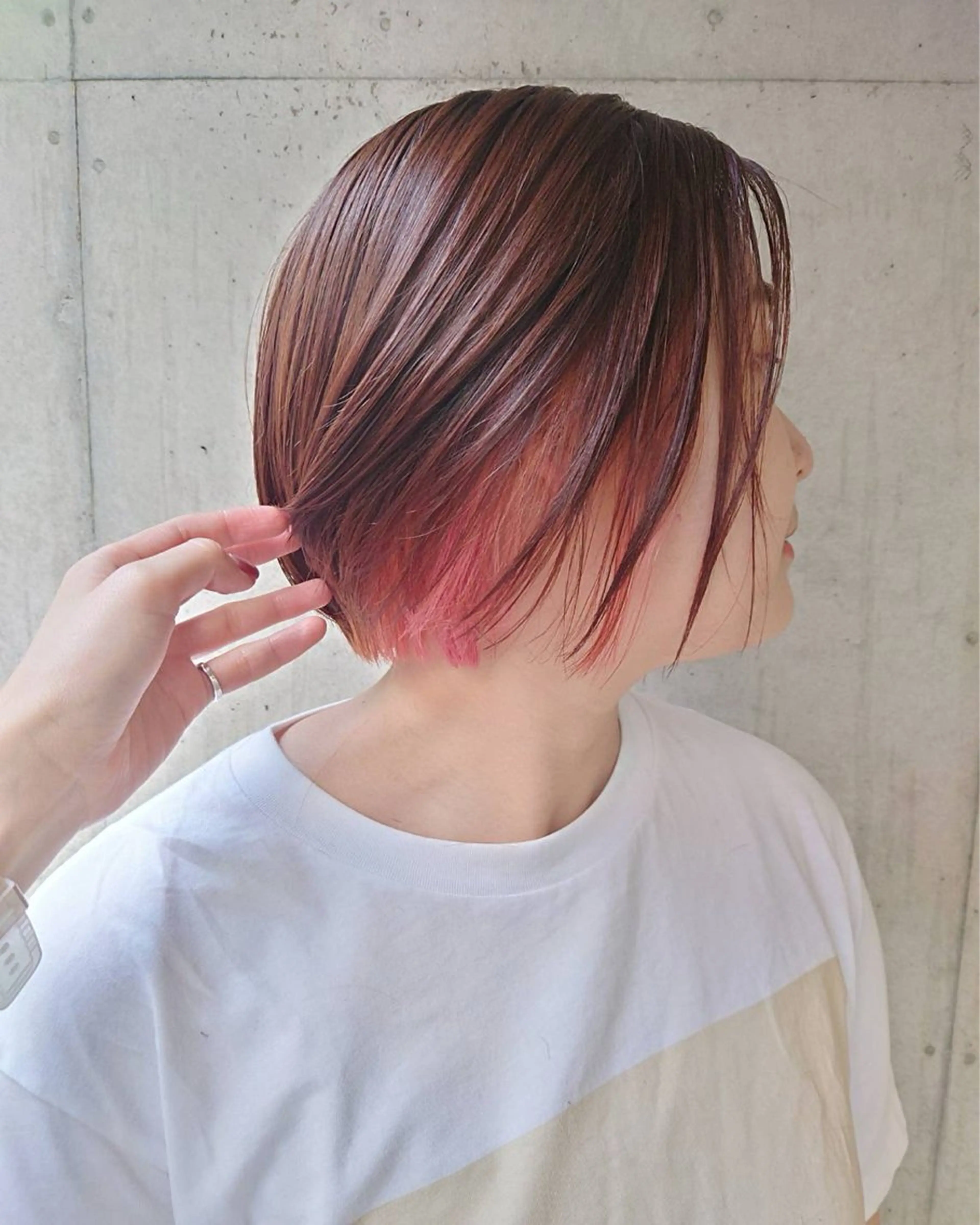ショート カラー bAteAu所属・💎透明感カラー💎 本田 天音のヘアスタイル