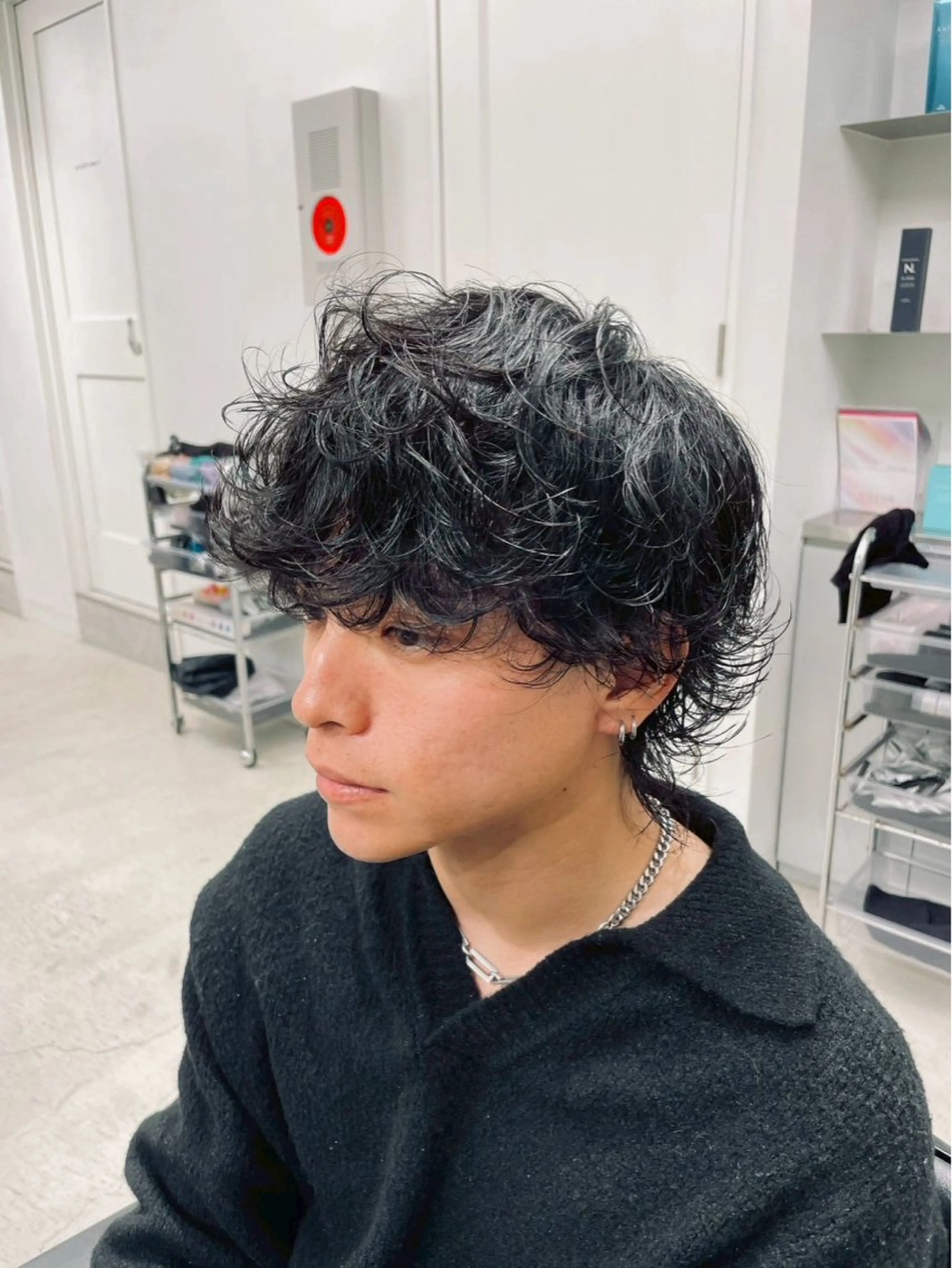 ショート パーマ メンズ カット パーマ 松井 生のヘアスタイル