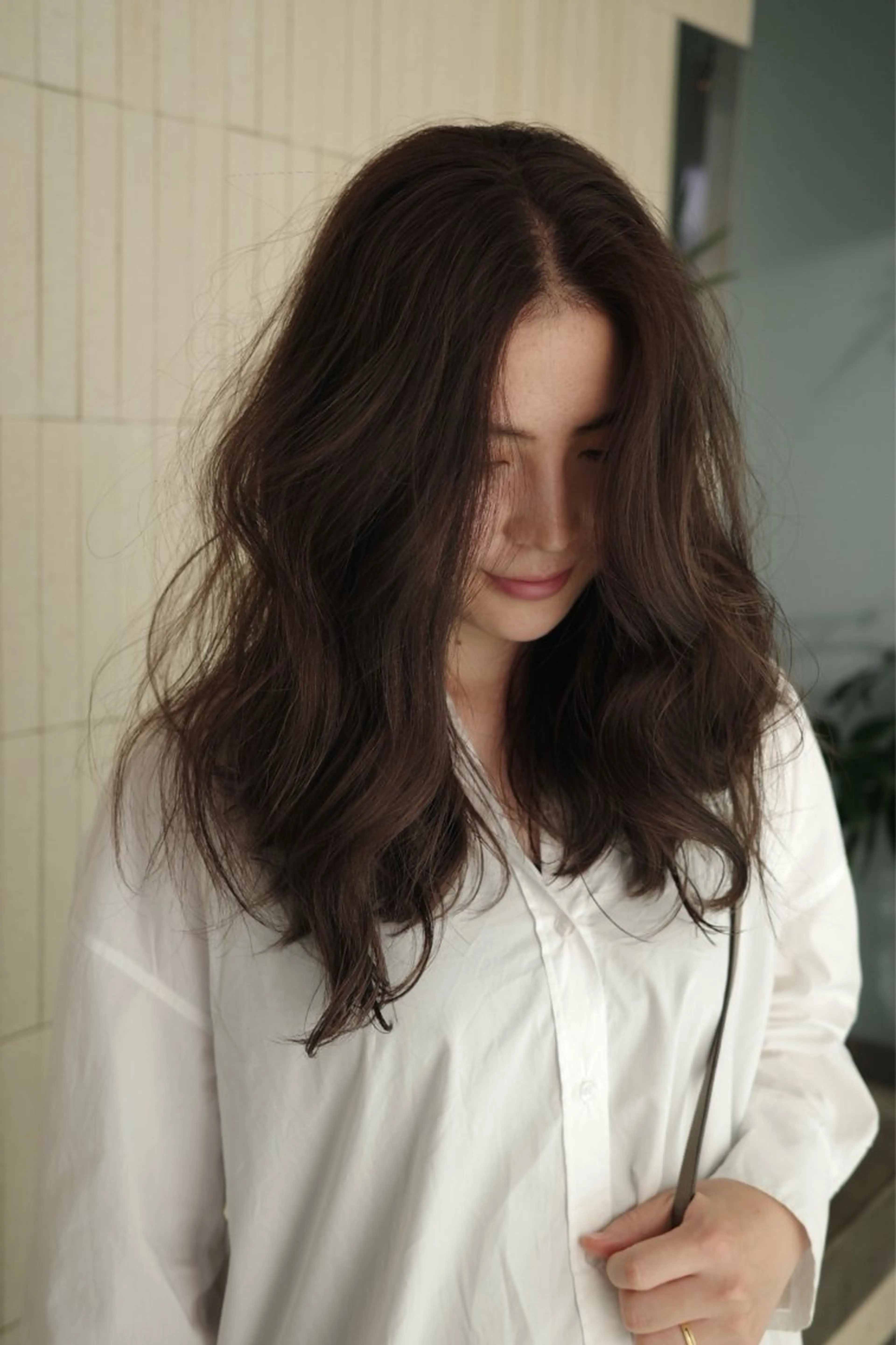 セミロング カット ヘアカラー トリートメント 村田 りょうやのヘアスタイル