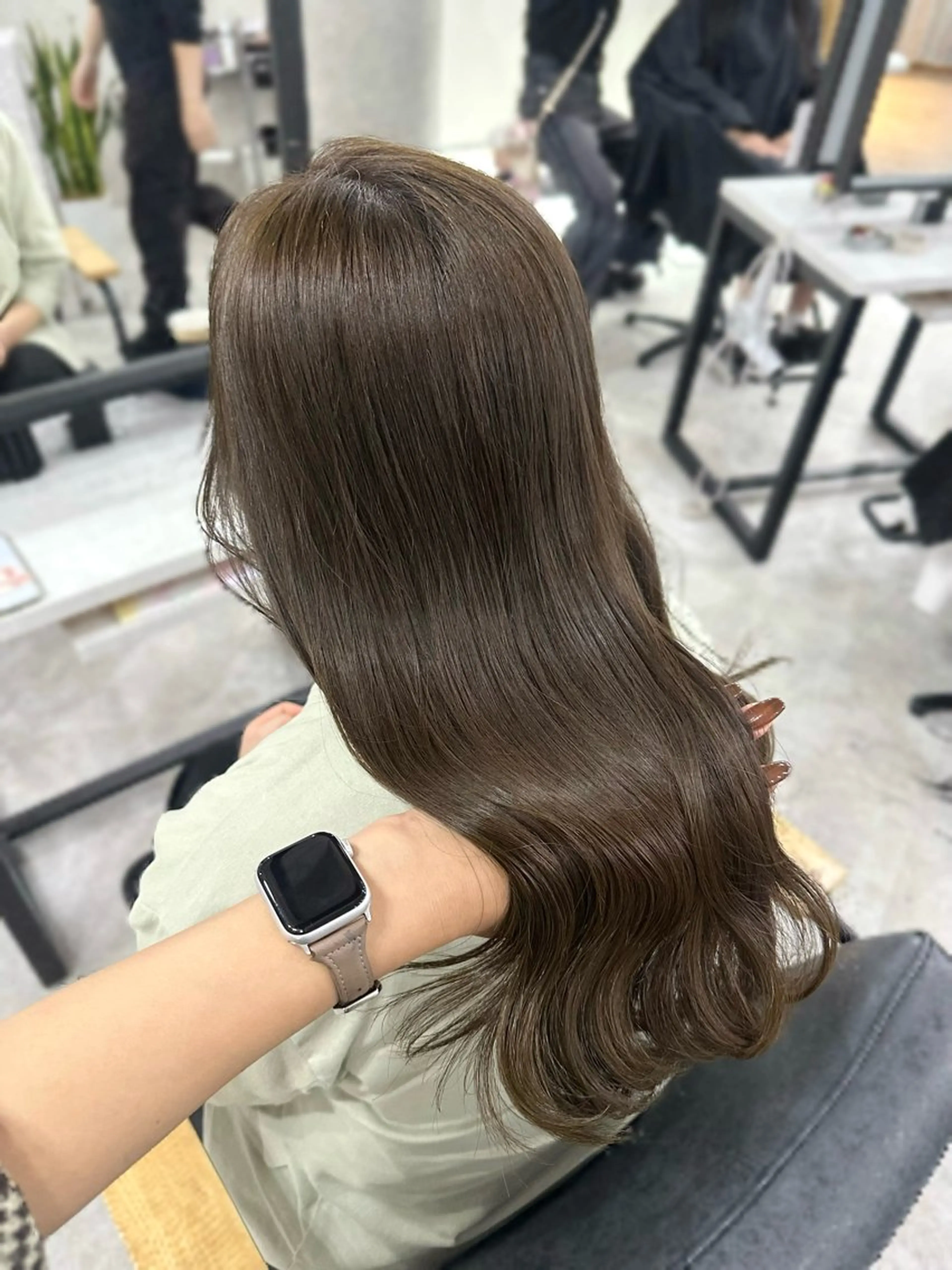 ロング カラー カット ヘアカラー トリートメント Rinka/梅田/ 透け感カラー🤎のヘアスタイル