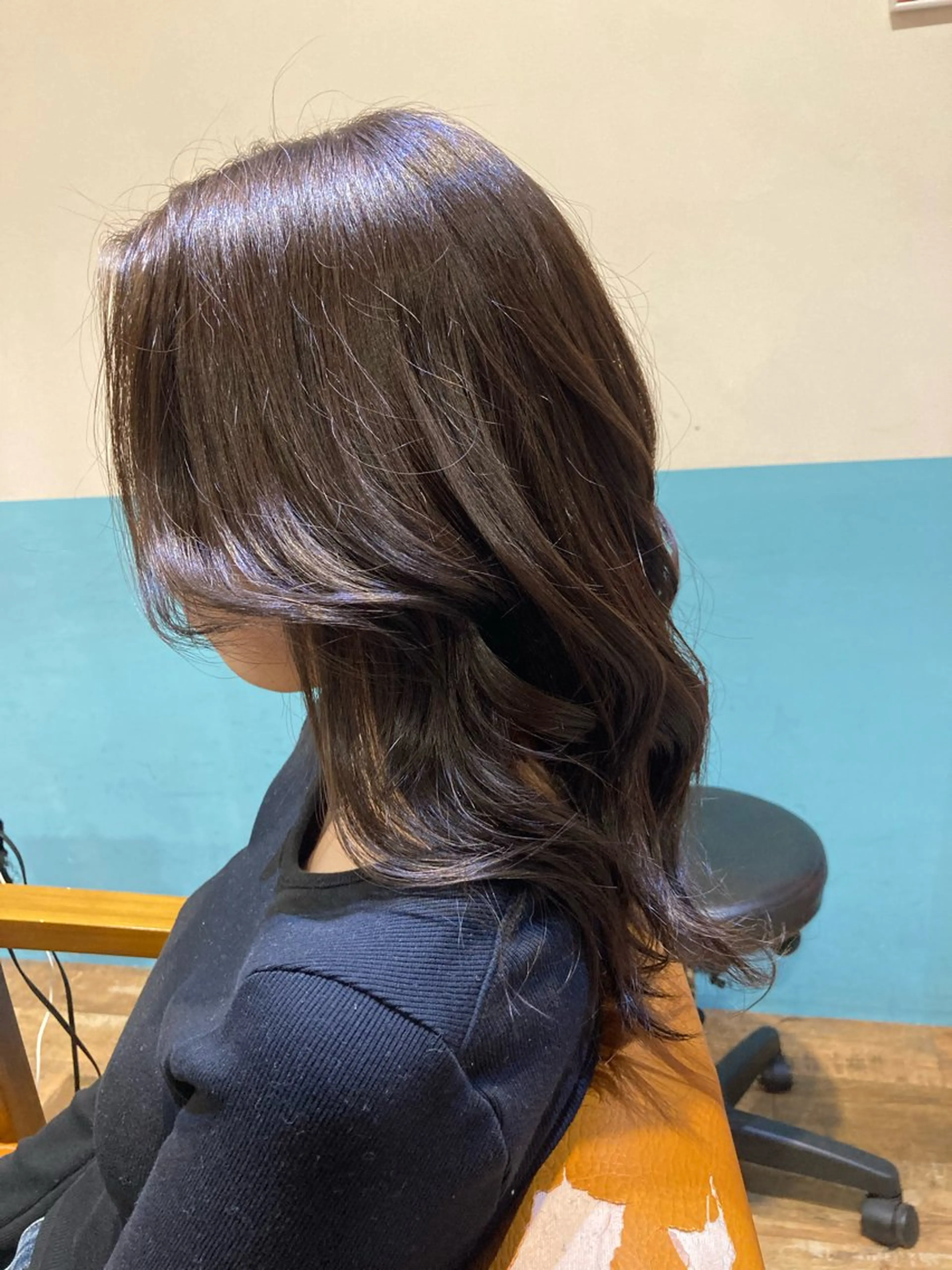 セミロング カラー カット ヘアカラー 横浜美容室/暖色系 michika🌹のヘアスタイル