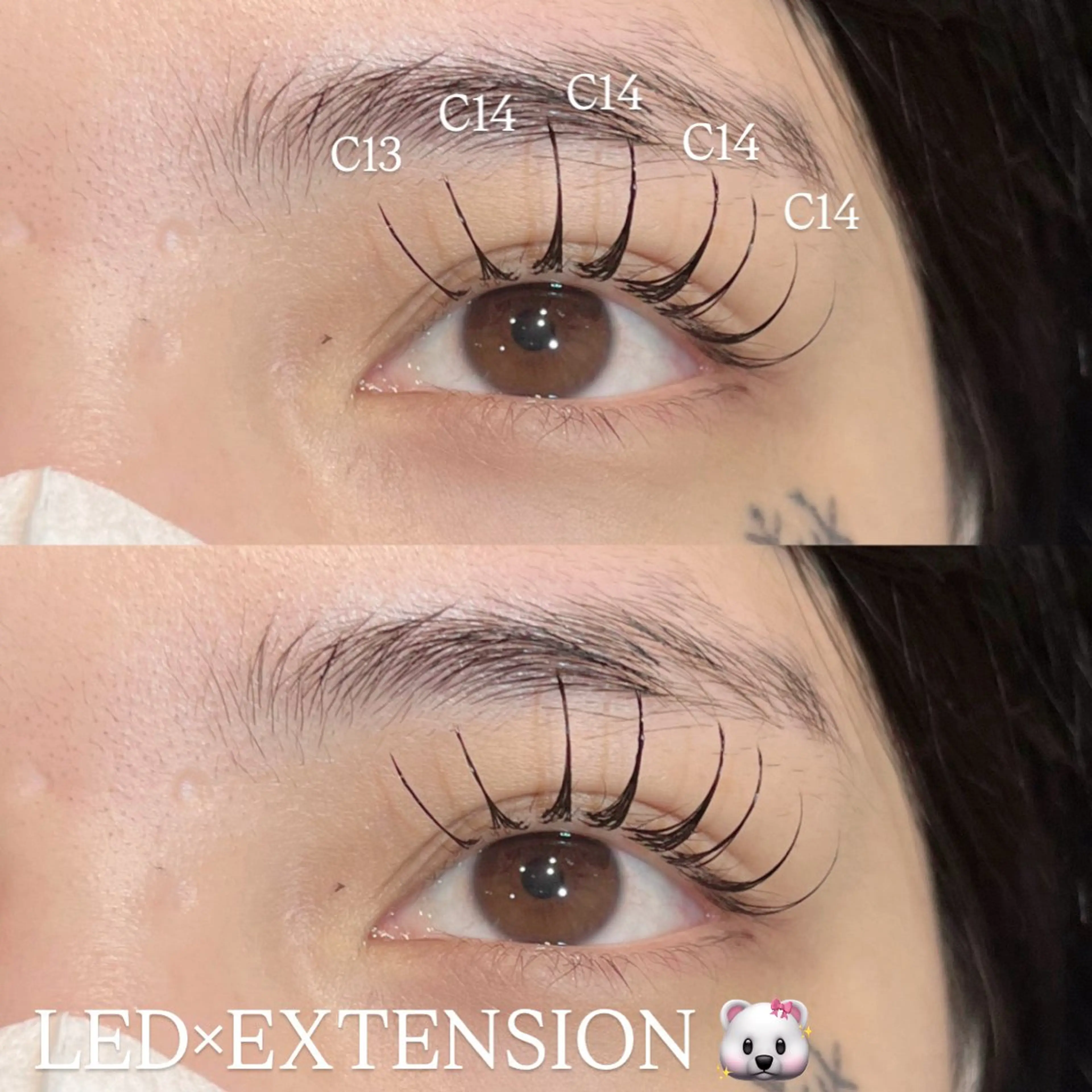 マツエク・マツパ フラットラッシュ マツエク yume ⋆꙳𝜗𝜚꙳.*‬の眉毛・アイブロウイメージ