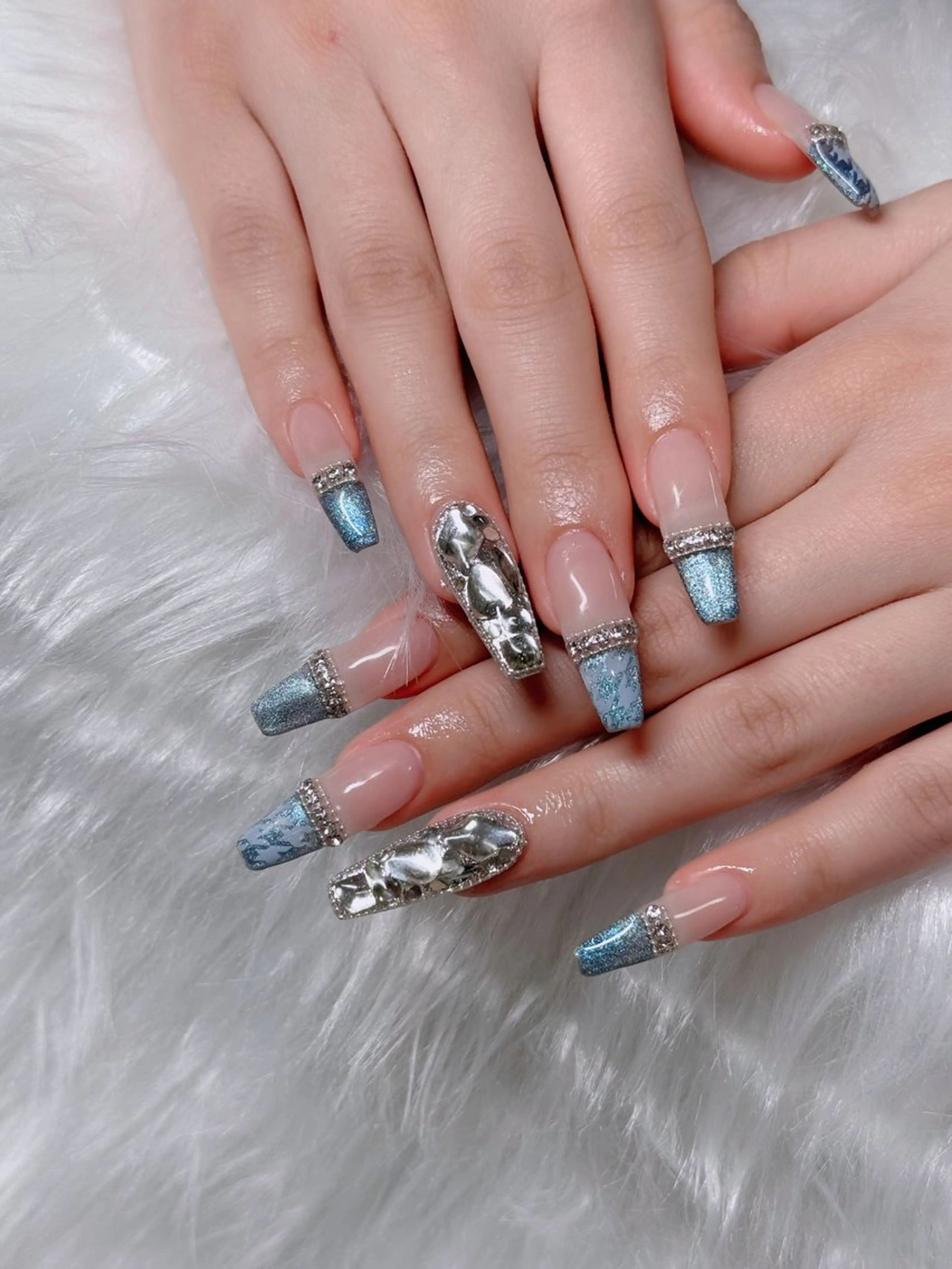 ネイル アートネイル 成人式 ジェルネイル ニュアンスネイル 夏ネイル ハンドネイル H.baby Nai Salon所属・neco H.babynailのネイルデザイン