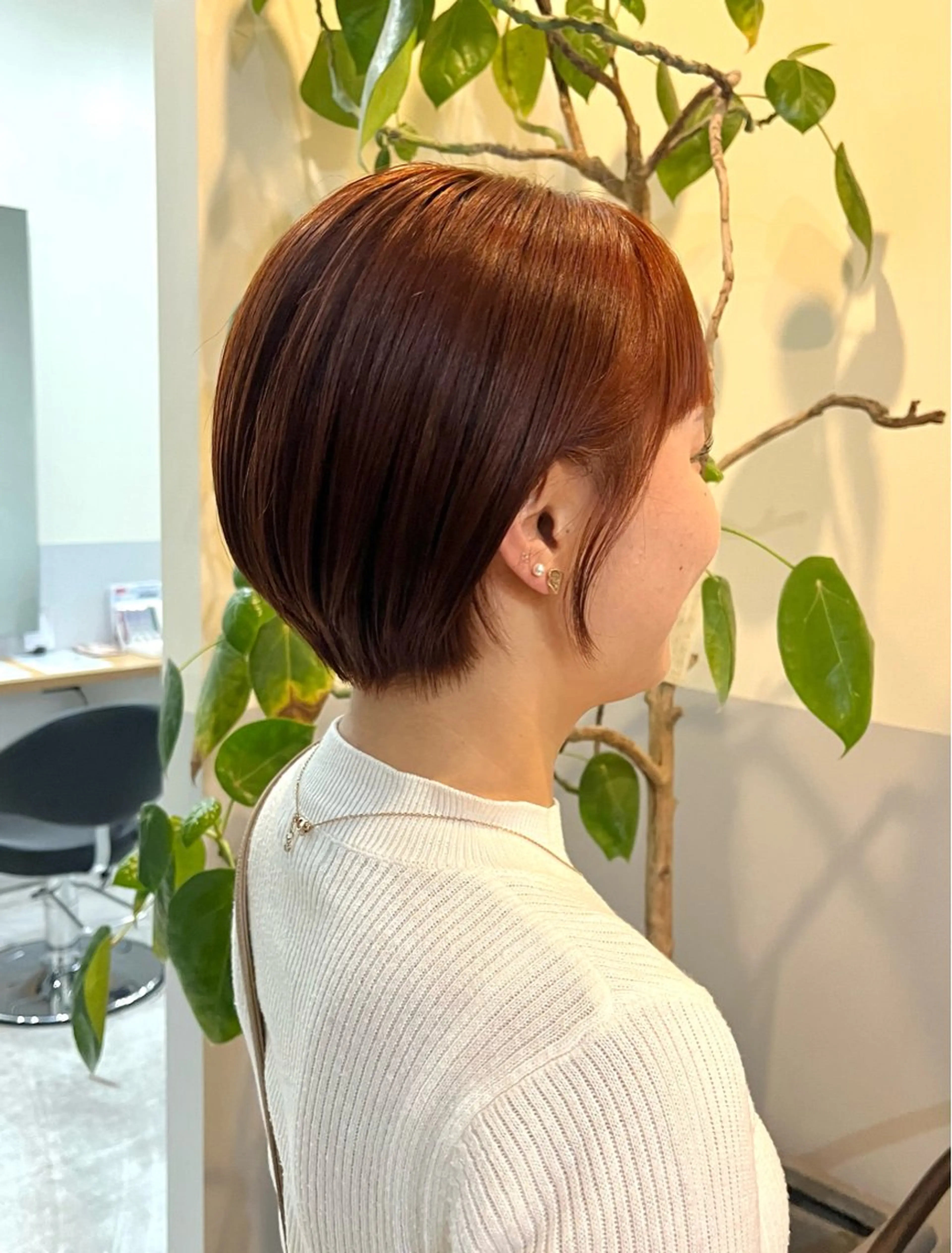 ショート 丸みショート ショートヘア カット ヘアカラー 神谷 夏帆のヘアスタイル