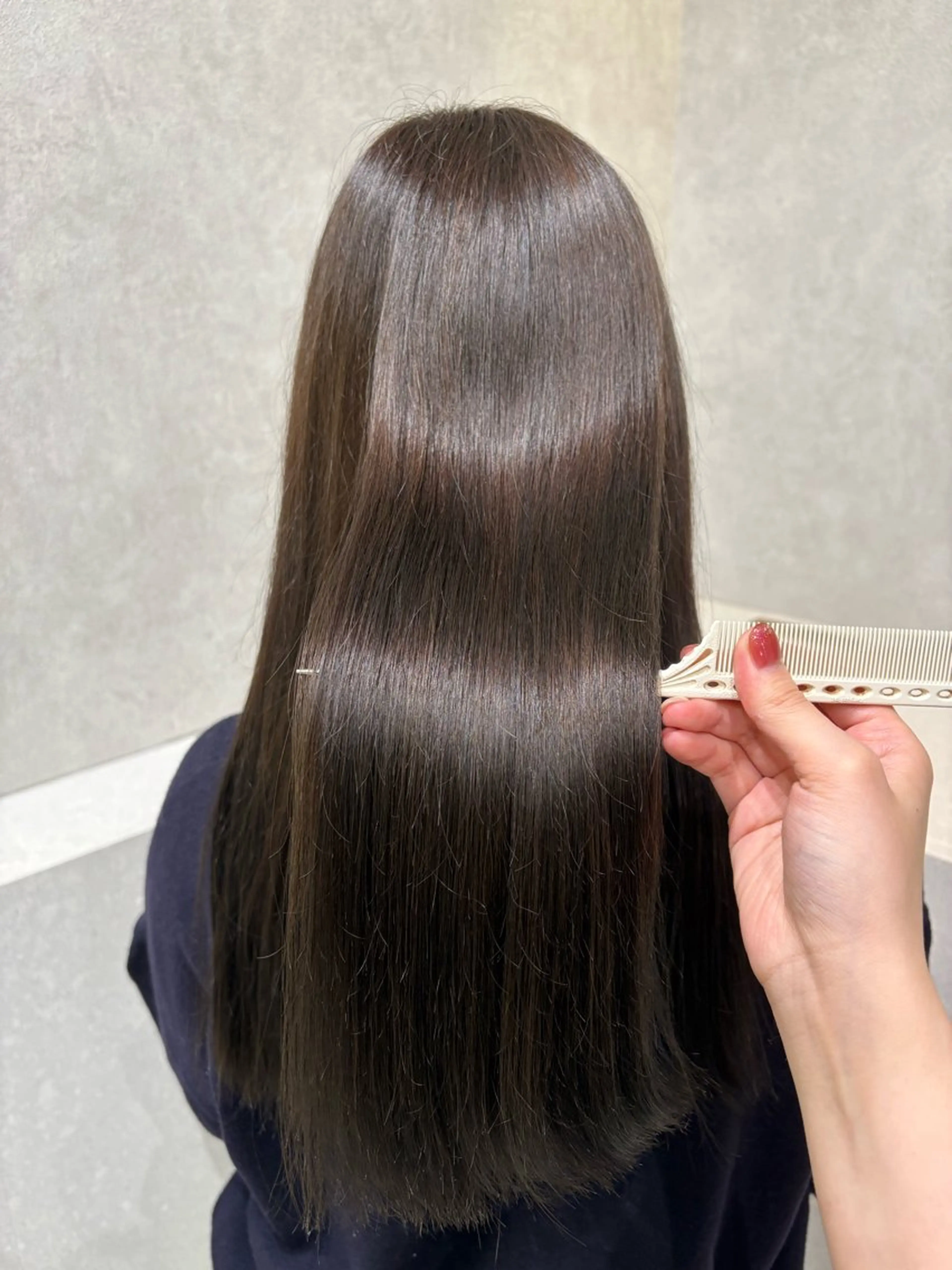 ロング ヘアカラー KAE💘艶カラー 縮毛矯正募集のヘアスタイル