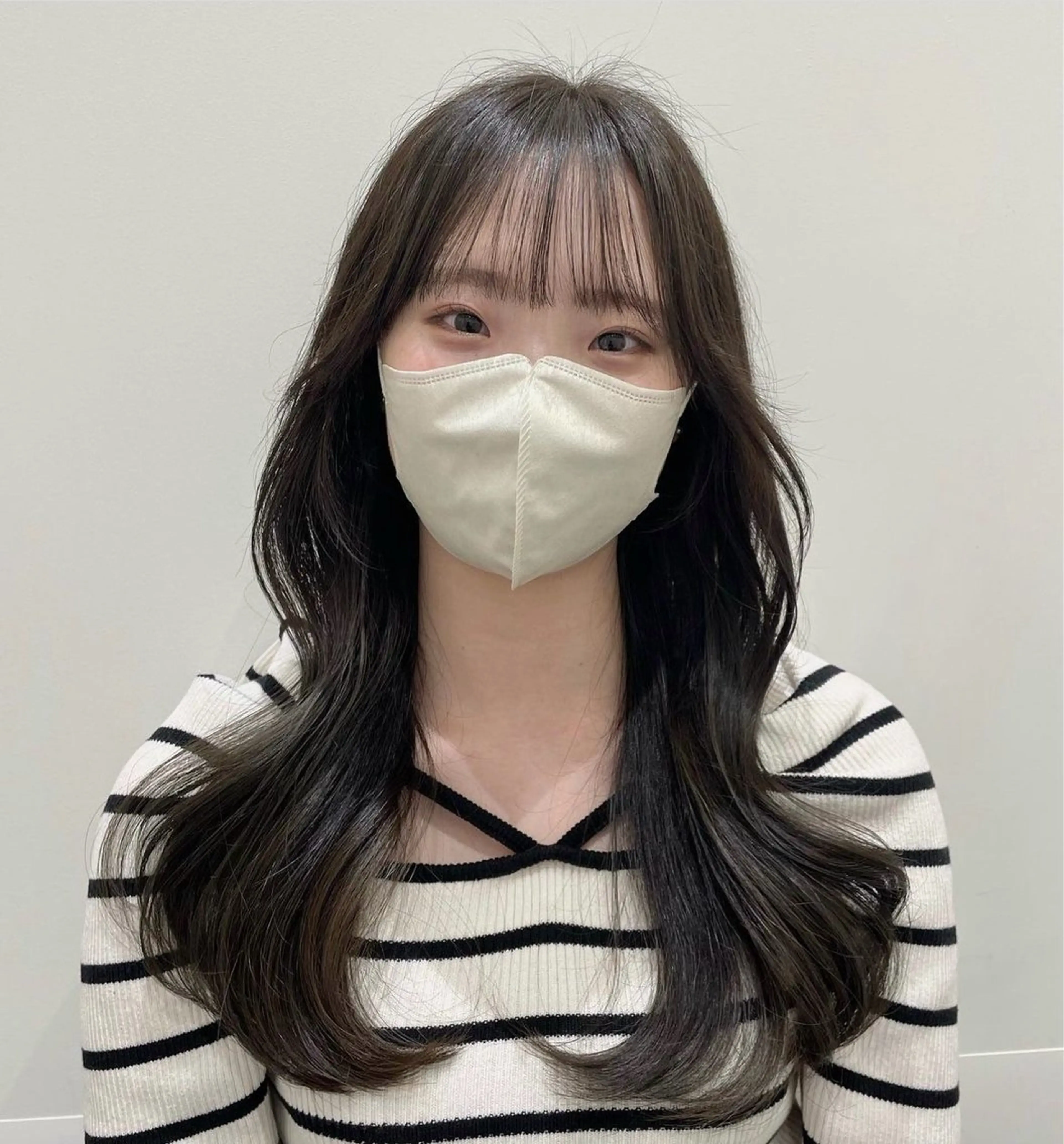 セミロング ハイレイヤー 韓国風ヘア レイヤーカット ❤︎︎韓国ヘア❤︎︎ 𝑺𝒉𝒊𝒉𝒐のヘアスタイル