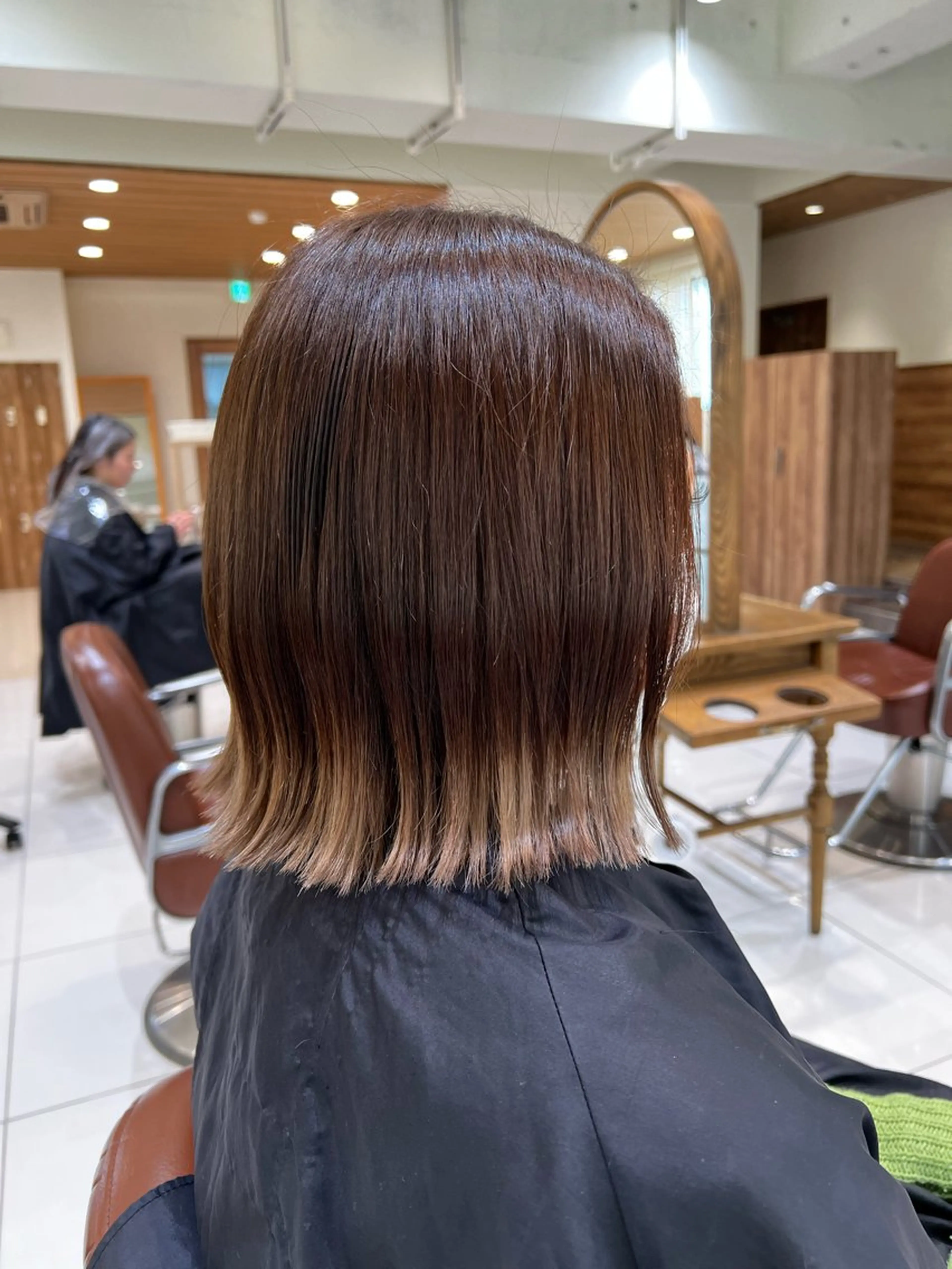 ミディアム カラー ヘアカラー トリートメント 🌞レイヤー×カラー 前川那津美🌞のヘアスタイル