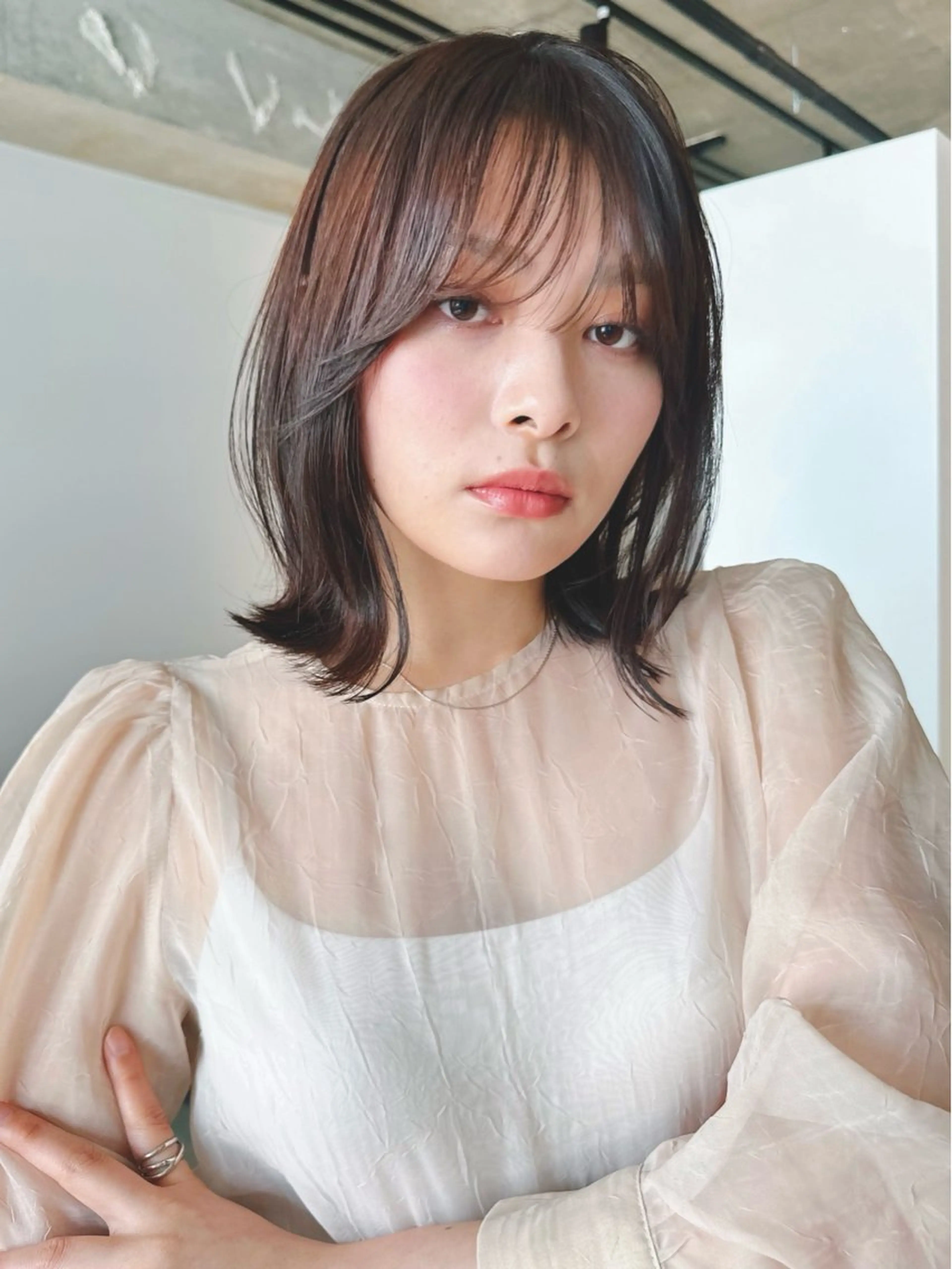 ショート カラー パーマ 🫧小顔×似合わせ× 透明感カラー🫧のヘアスタイル