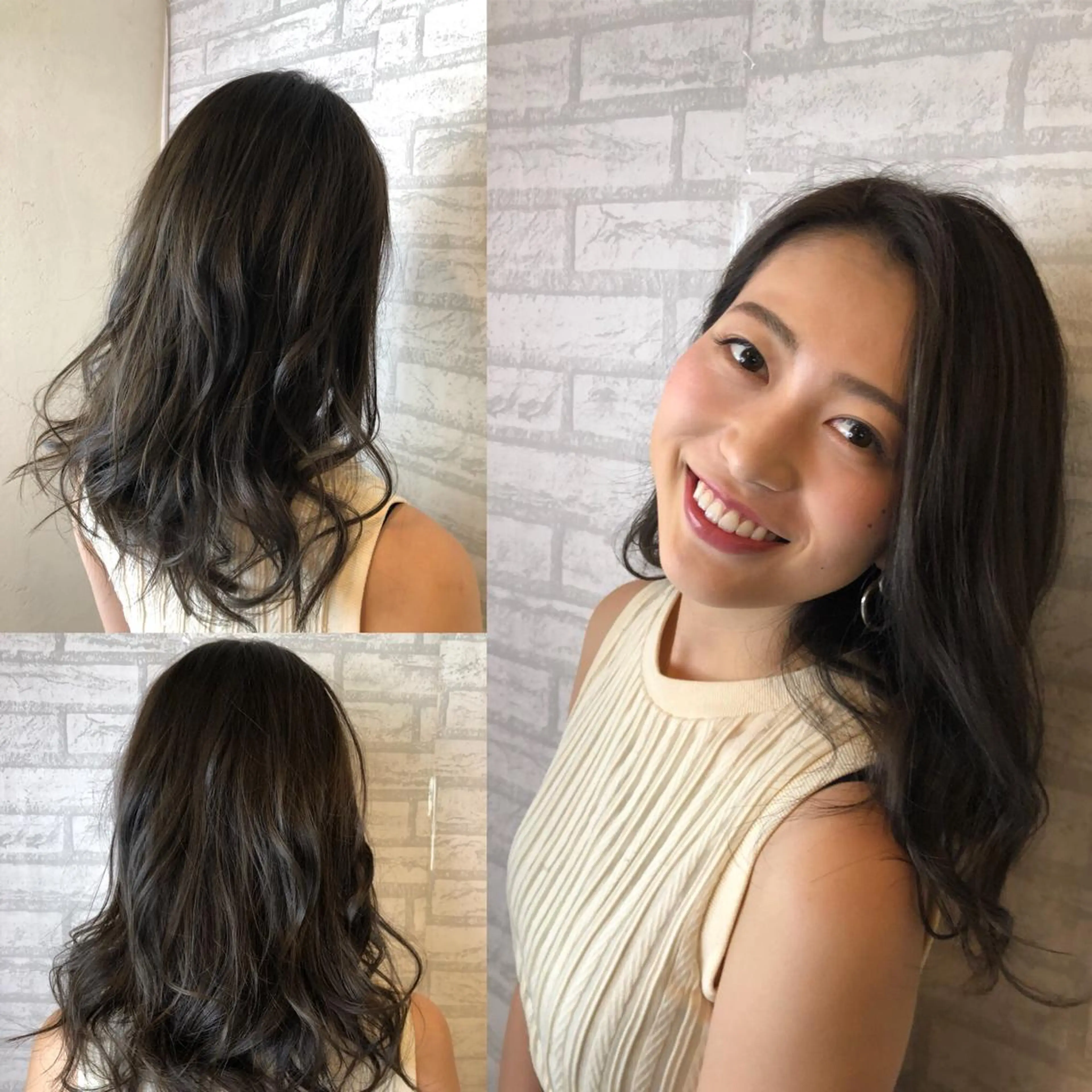 ミディアム カラー アディクシーカラー ブリーチ 透明感カラー ハイライトカラー ブリーチなしカラー カット ヘアカラー トリートメント JIL BLAN 京都のヘアスタイル