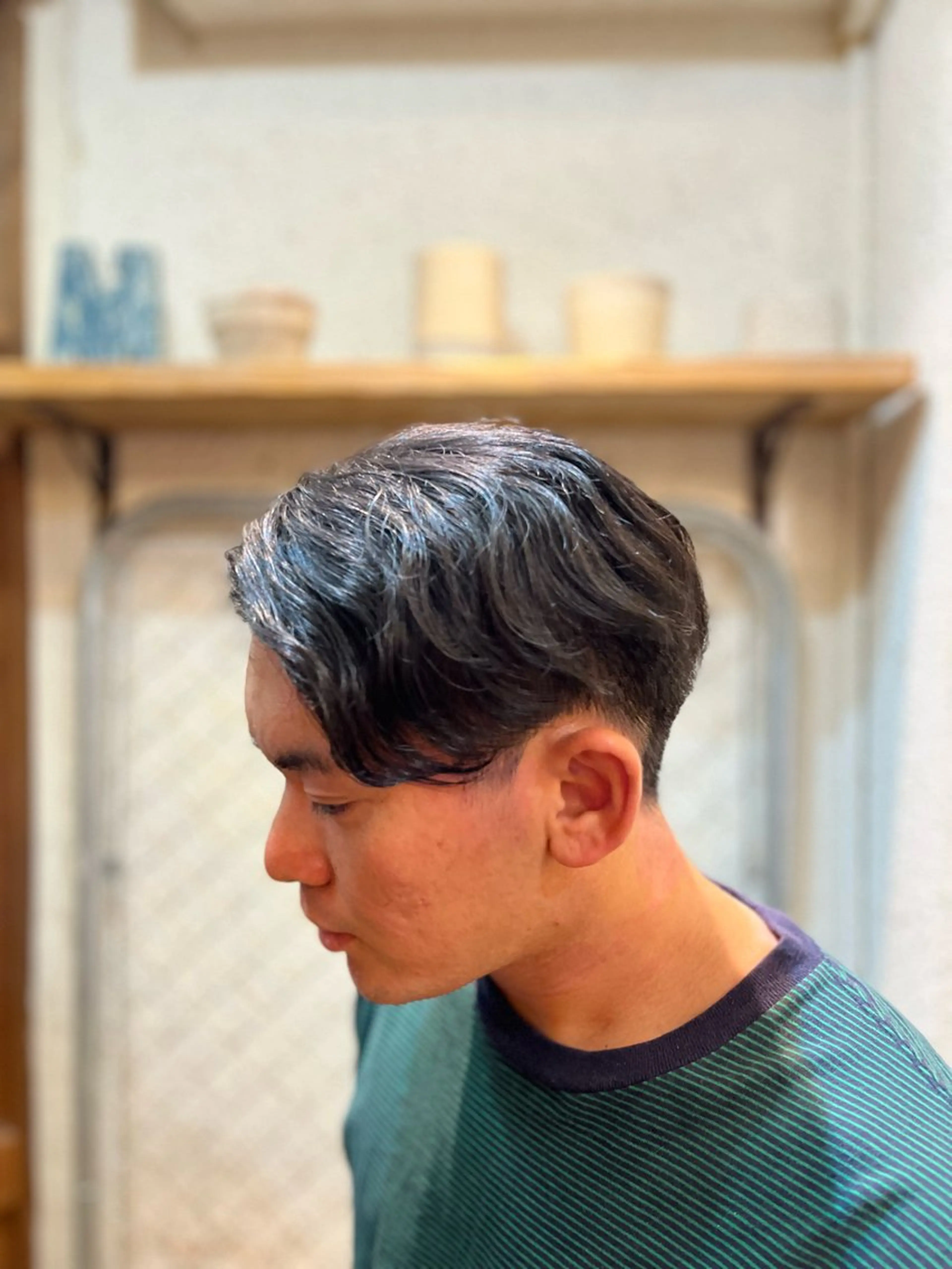 パーマ メンズ メンズパーマ ニュアンスパーマ カット パーマ トリートメント 傷ませないカラー・ ボブ・リクト💥のヘアスタイル