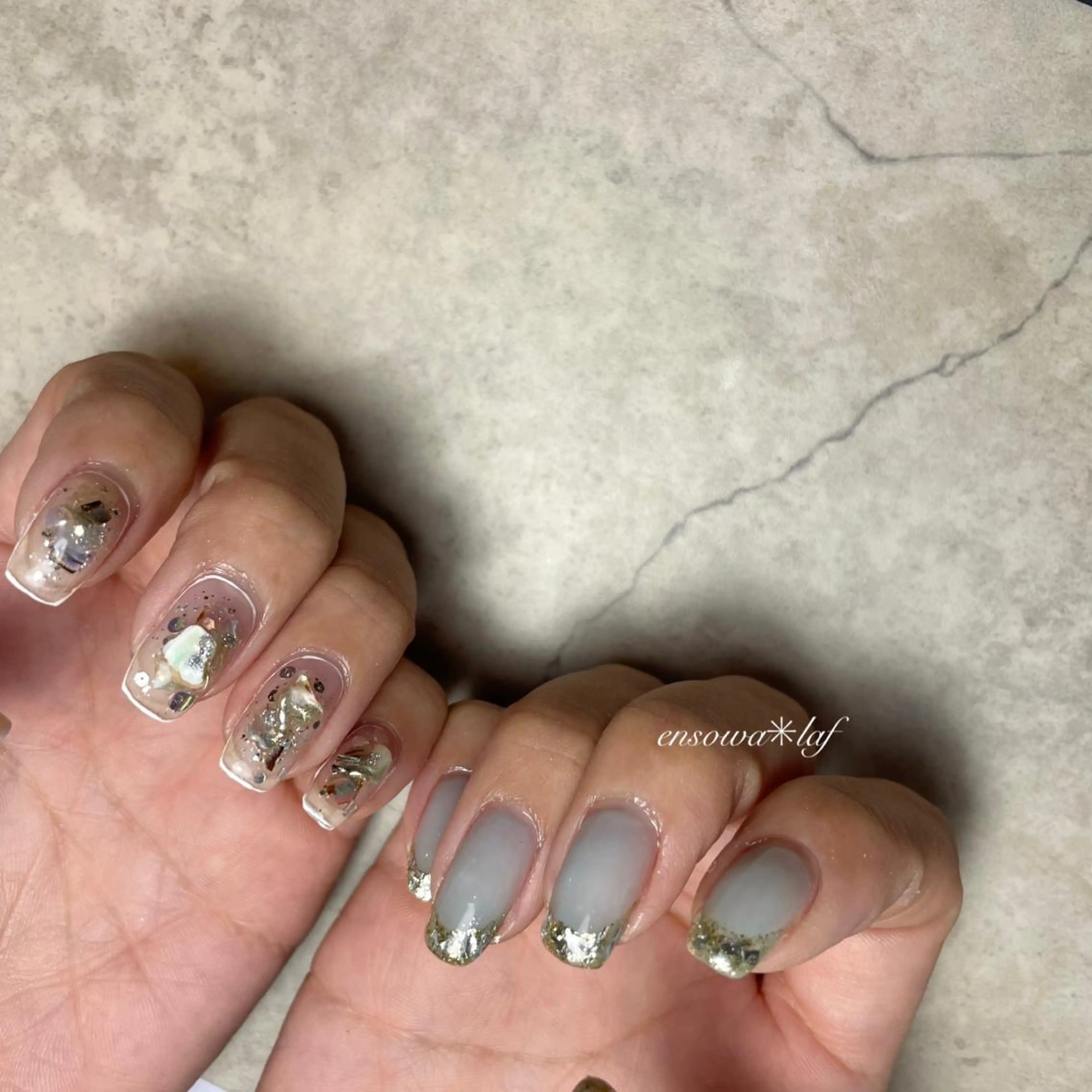 ネイル アートネイル ジェルネイル メンズネイル ニュアンスネイル シンプルネイル ensowa✱laf NAILのネイルデザイン