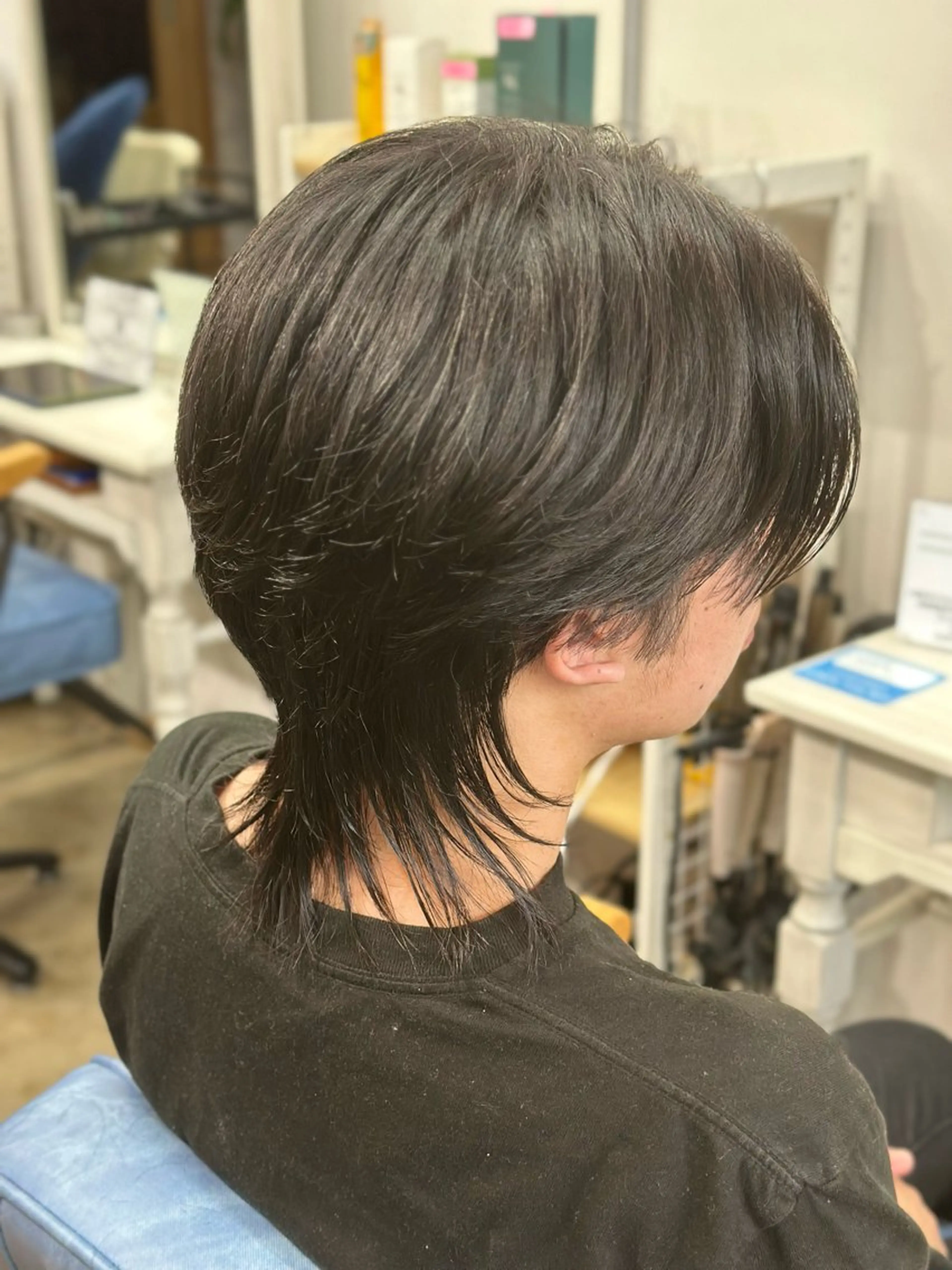 メンズ メンズ韓国風 メンズウルフカット ウルフカット カット Snalyメンズ特化 スエハラのヘアスタイル