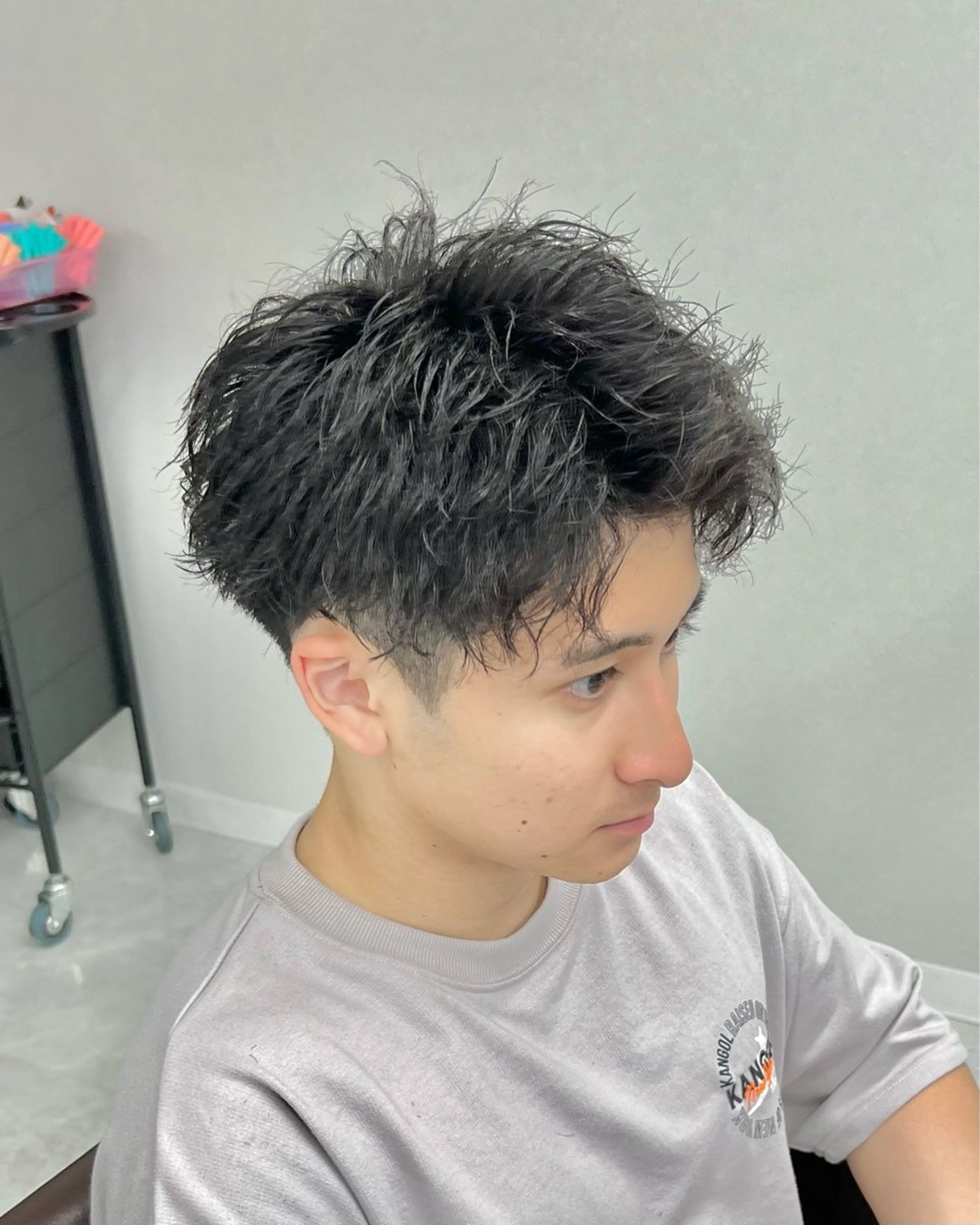 パーマ メンズ カット パーマ トリートメント ヘアセット シャドウパーマ/ メンズ/KENTAのヘアスタイル