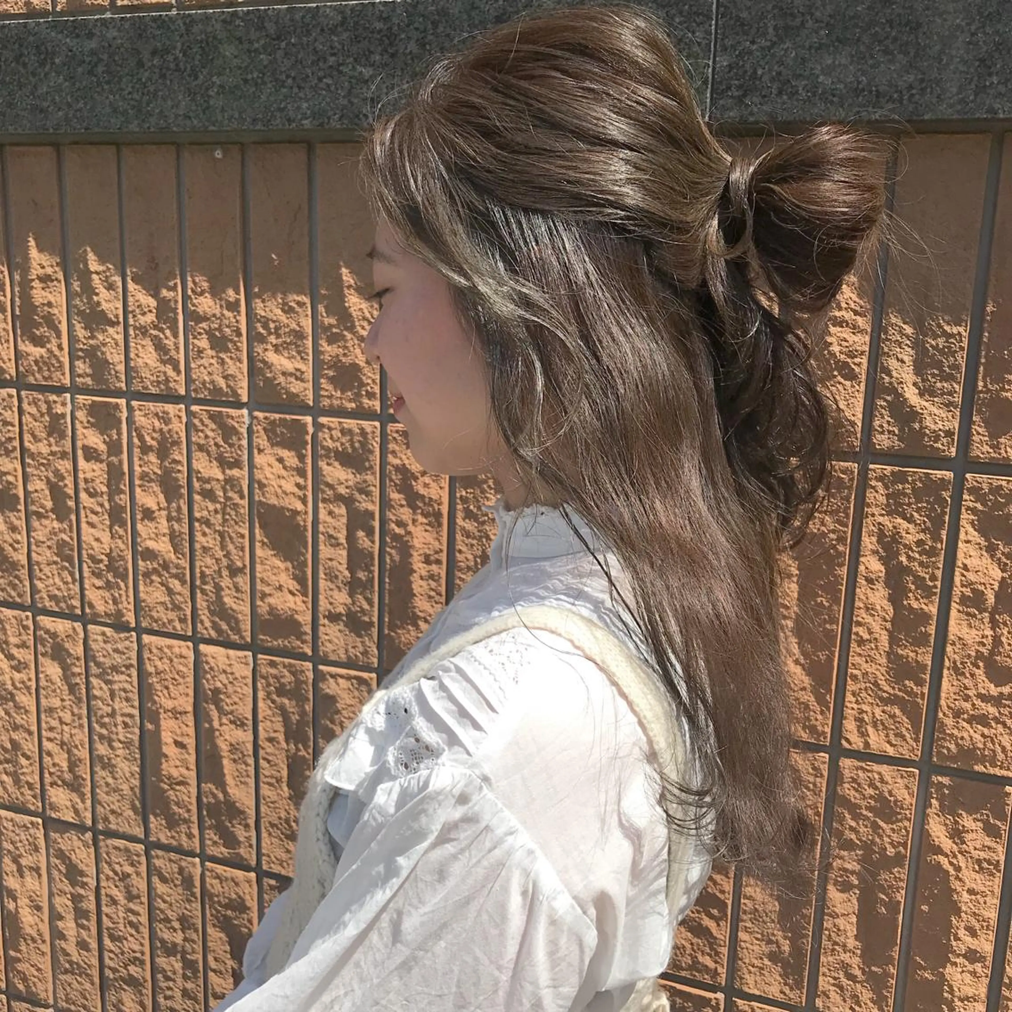 ロング カラー ヘアアレンジ ヘアカラー トリートメント レイヤー/顔周り /AKARIのヘアスタイル