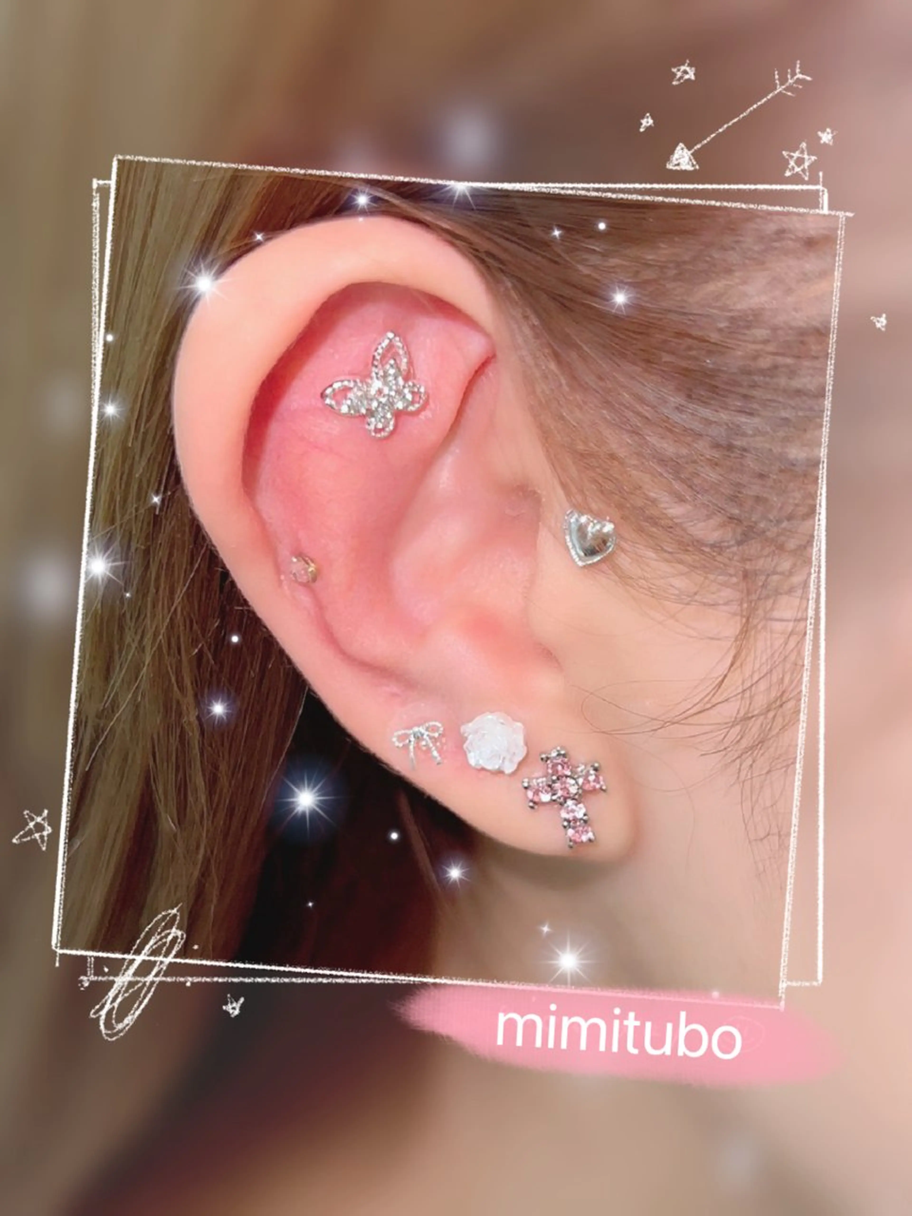 耳つぼジュエリー💠【両耳12個まで】💎の写真